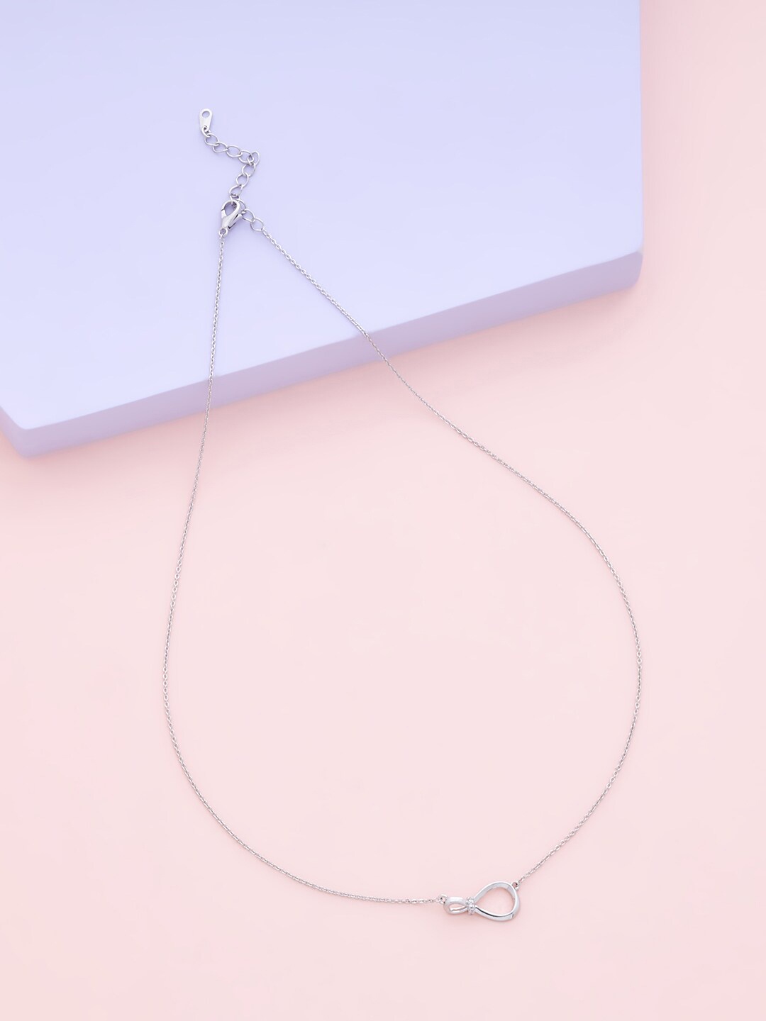 

Kushal's Fashion Jewellery Women White Copper Rhodium-Plated Chain