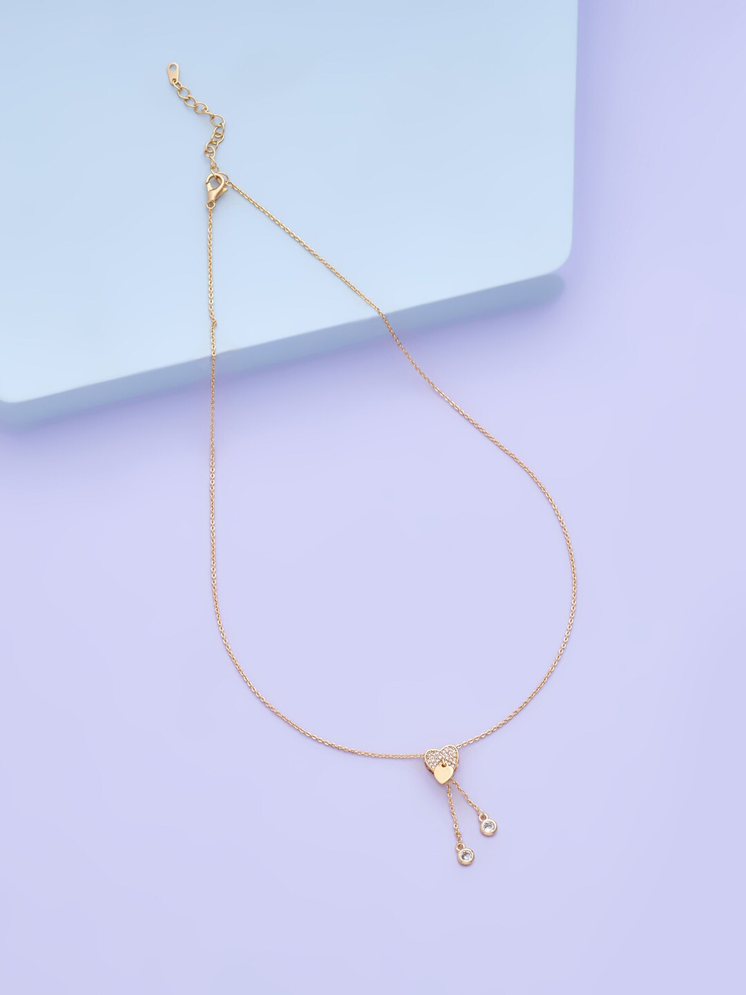 

Kushal's Fashion Jewellery Gold-Toned & White Copper Gold-Plated Necklace