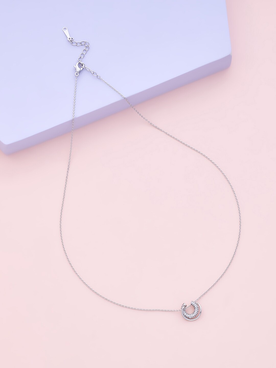 

Kushal's Fashion Jewellery Silver-Toned Copper Rhodium-Plated Chain