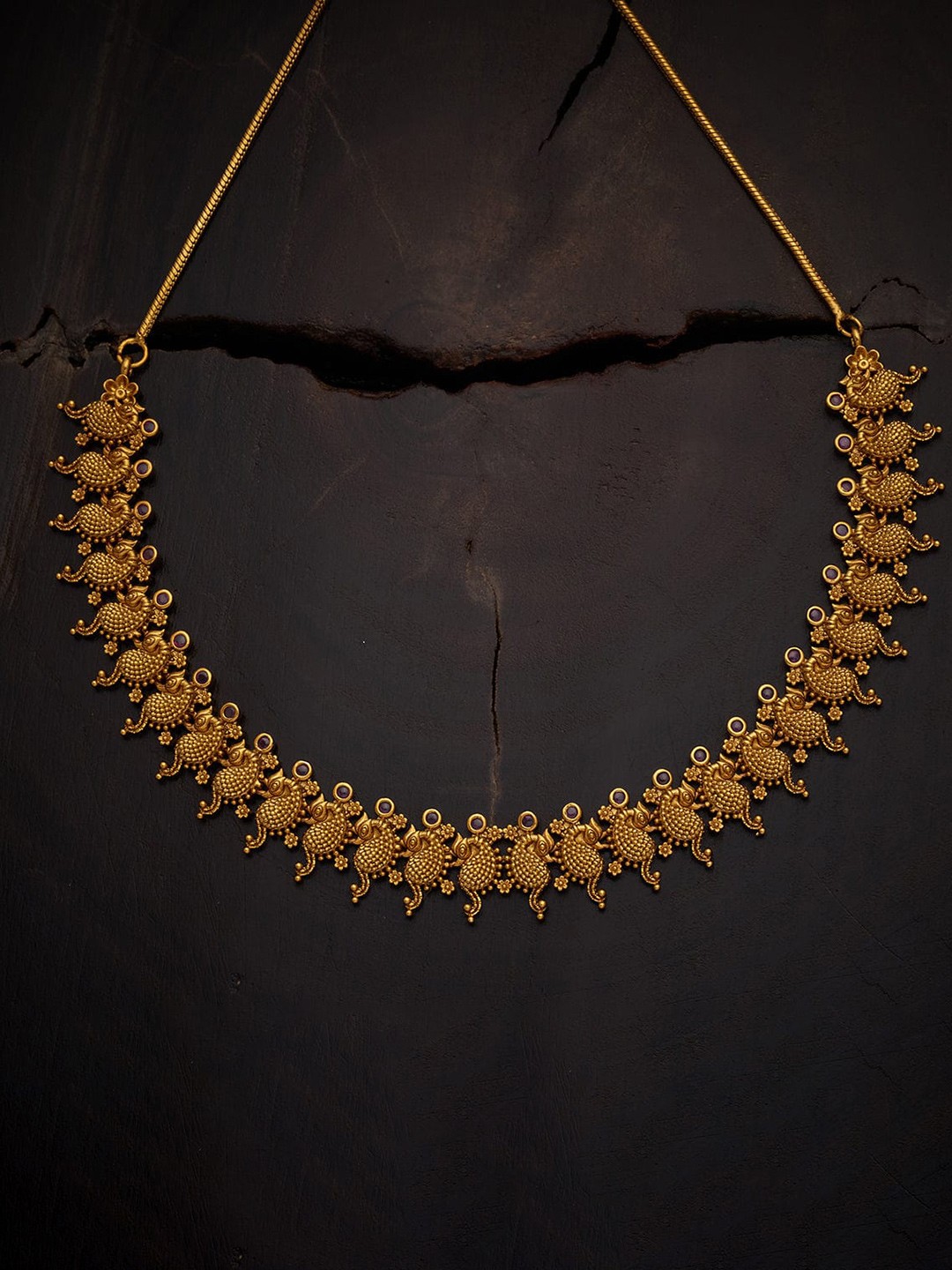 

Kushal's Fashion Jewellery Gold-Toned & Red Copper Necklace