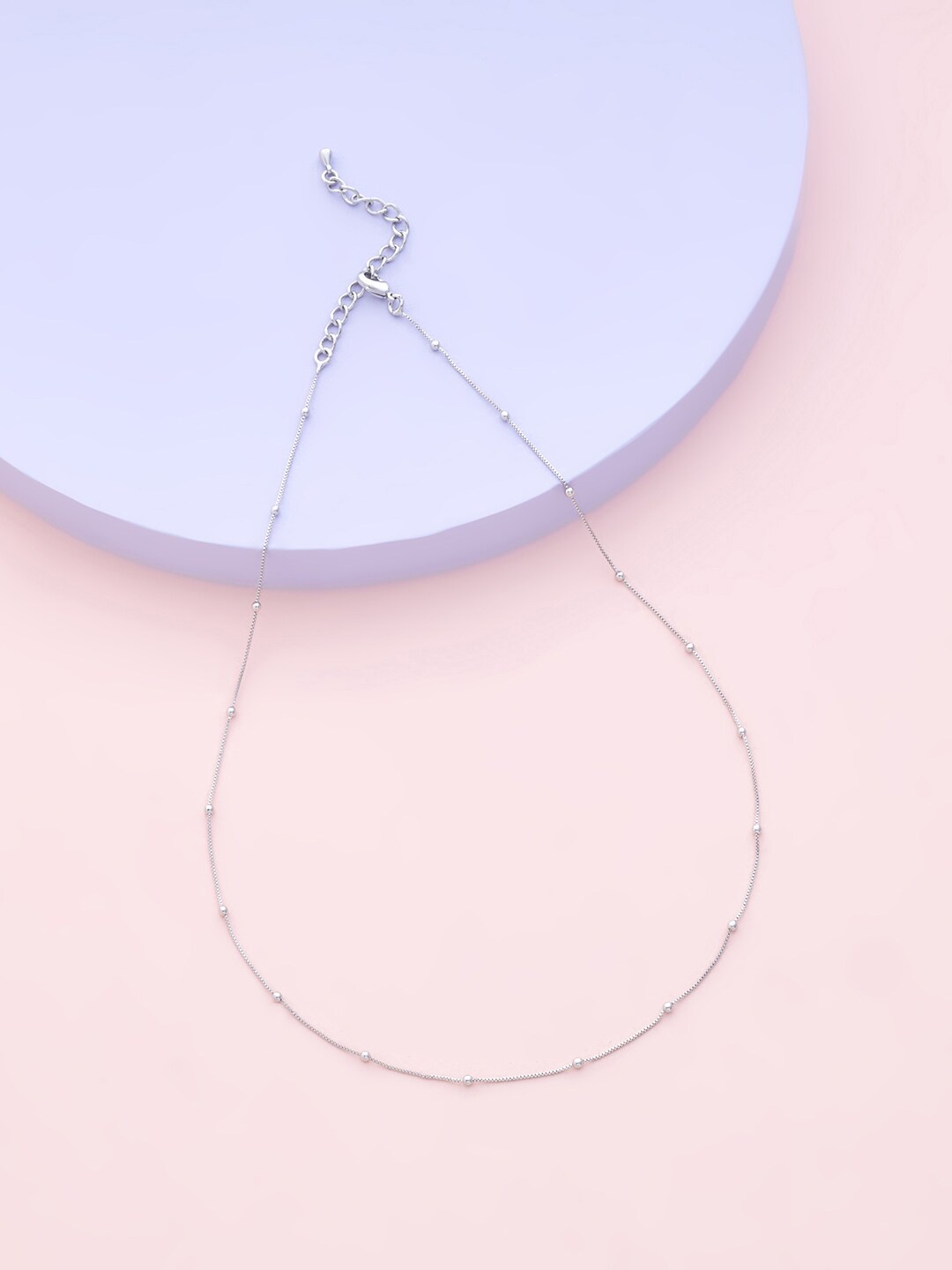 

Kushal's Fashion Jewellery Silver-Toned Copper Rose Gold-Plated Chain