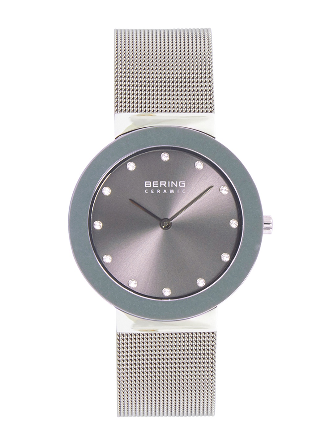

BERING Women Grey Ceramic Sapphire Crystal Analogue Watch 11435-389