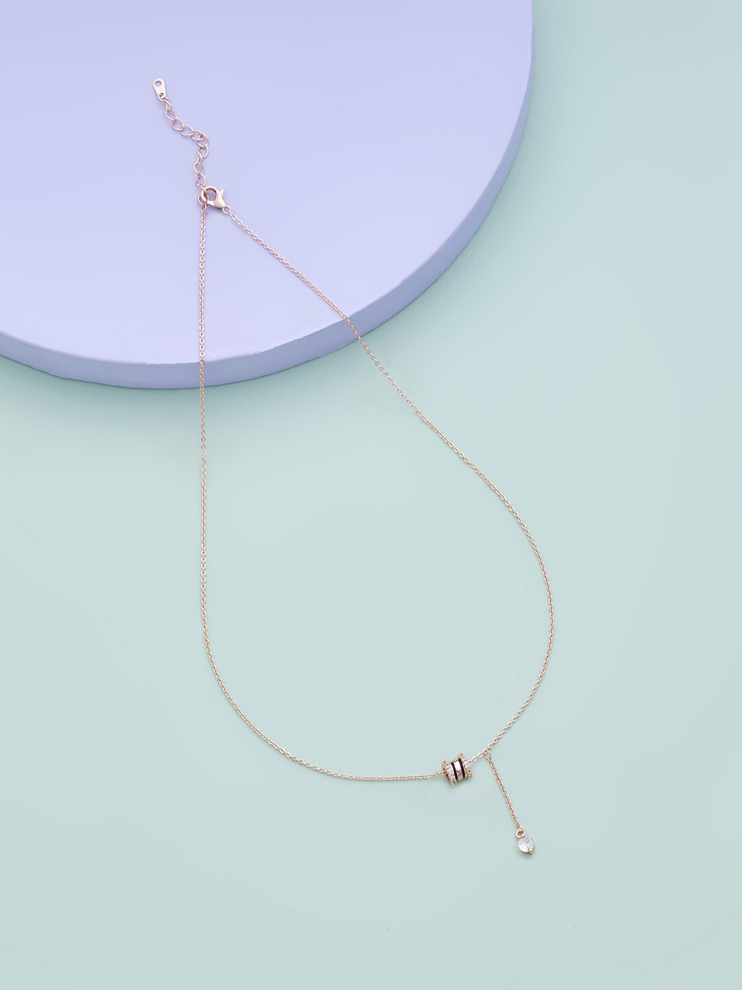 

Kushal's Fashion Jewellery Rose Gold & White Copper Rose Gold-Plated Chain
