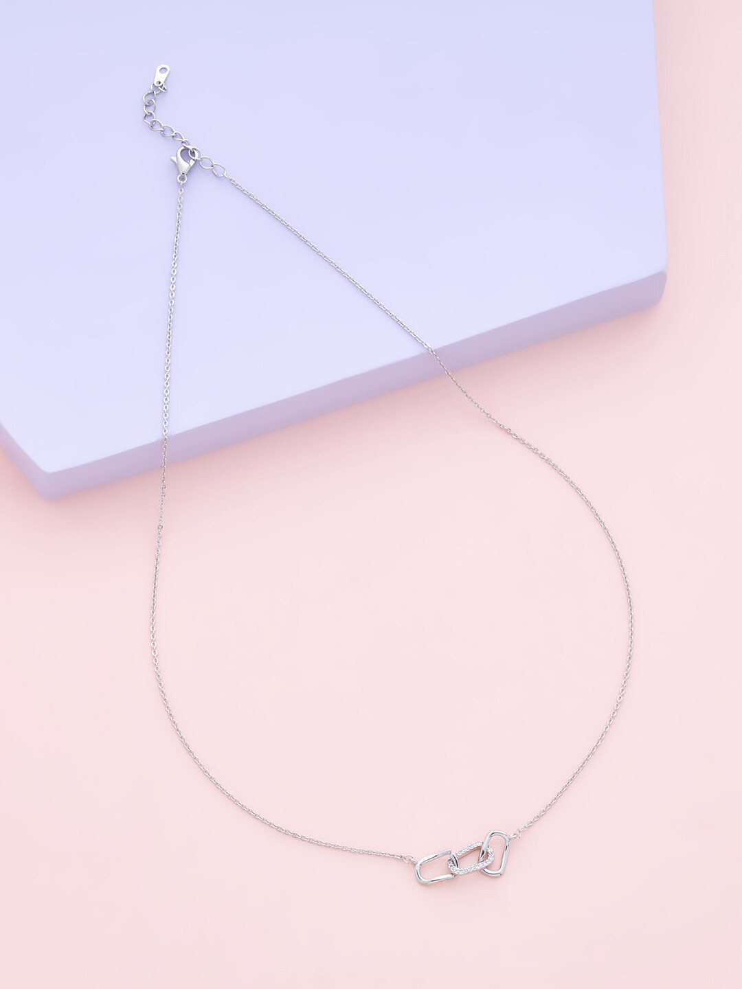 

Kushal's Fashion Jewellery White Copper Rhodium-Plated Chain