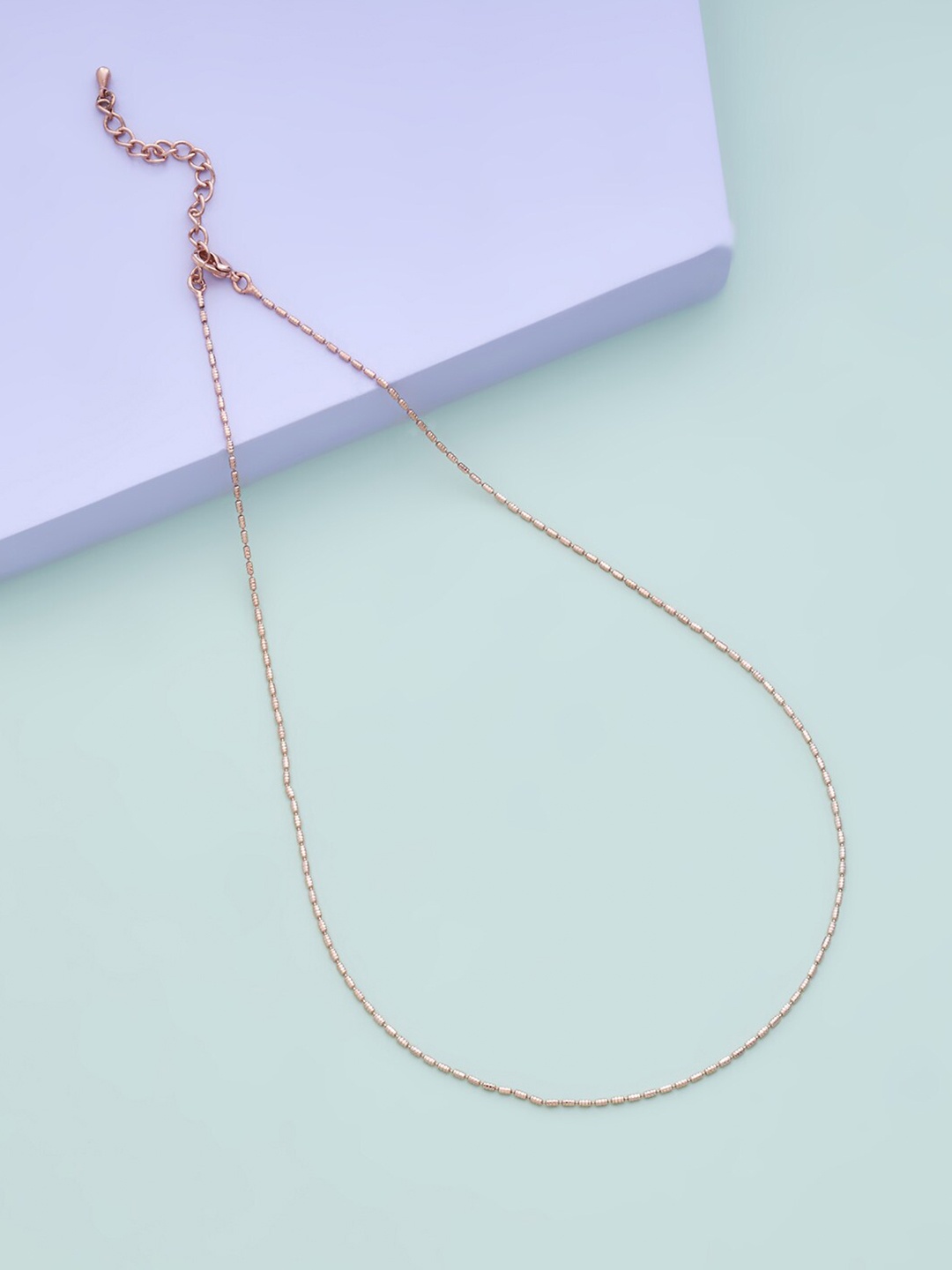 

Kushal's Fashion Jewellery Rose Gold Copper Gold-Plated Chain