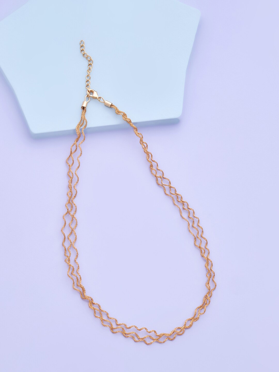 

Kushal's Fashion Jewellery Gold-Toned Copper Gold-Plated Chain