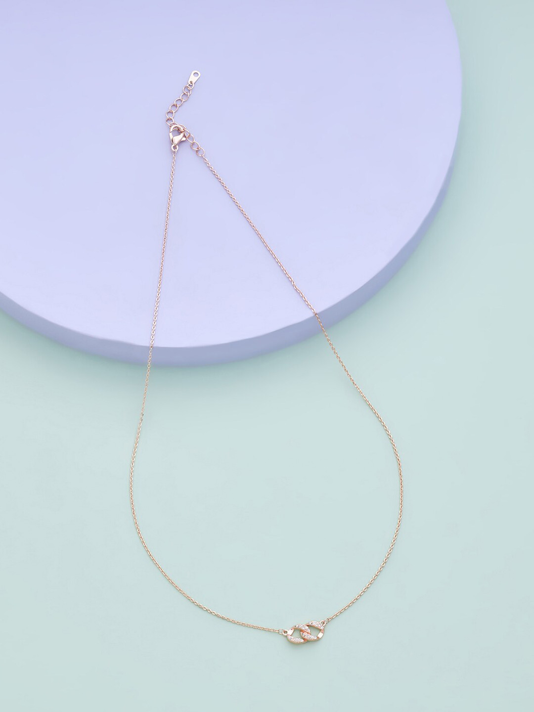 

Kushal's Fashion Jewellery Rose Gold & Gold-Toned Copper Rose Gold-Plated Chain