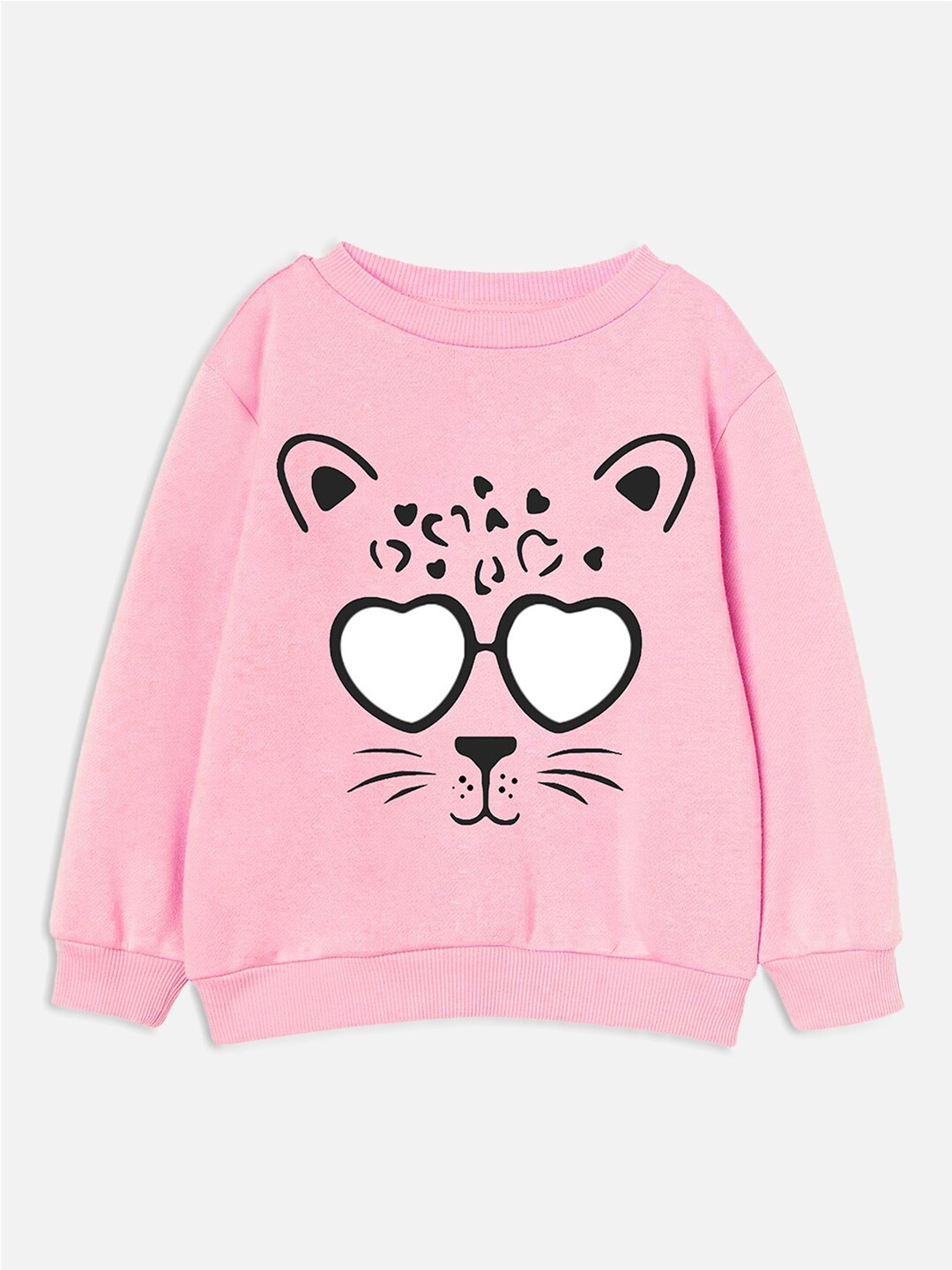 

Trampoline Girls Pink Graphic Printed Sweatshirt