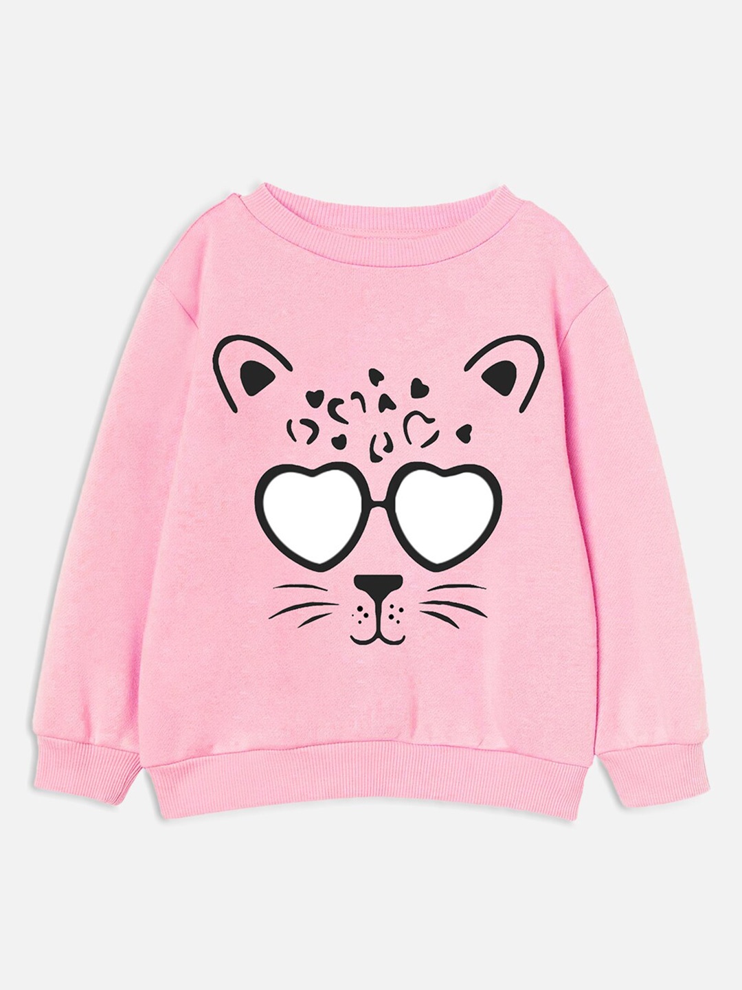 

Trampoline Girls Pink Graphic Printed Sweatshirt