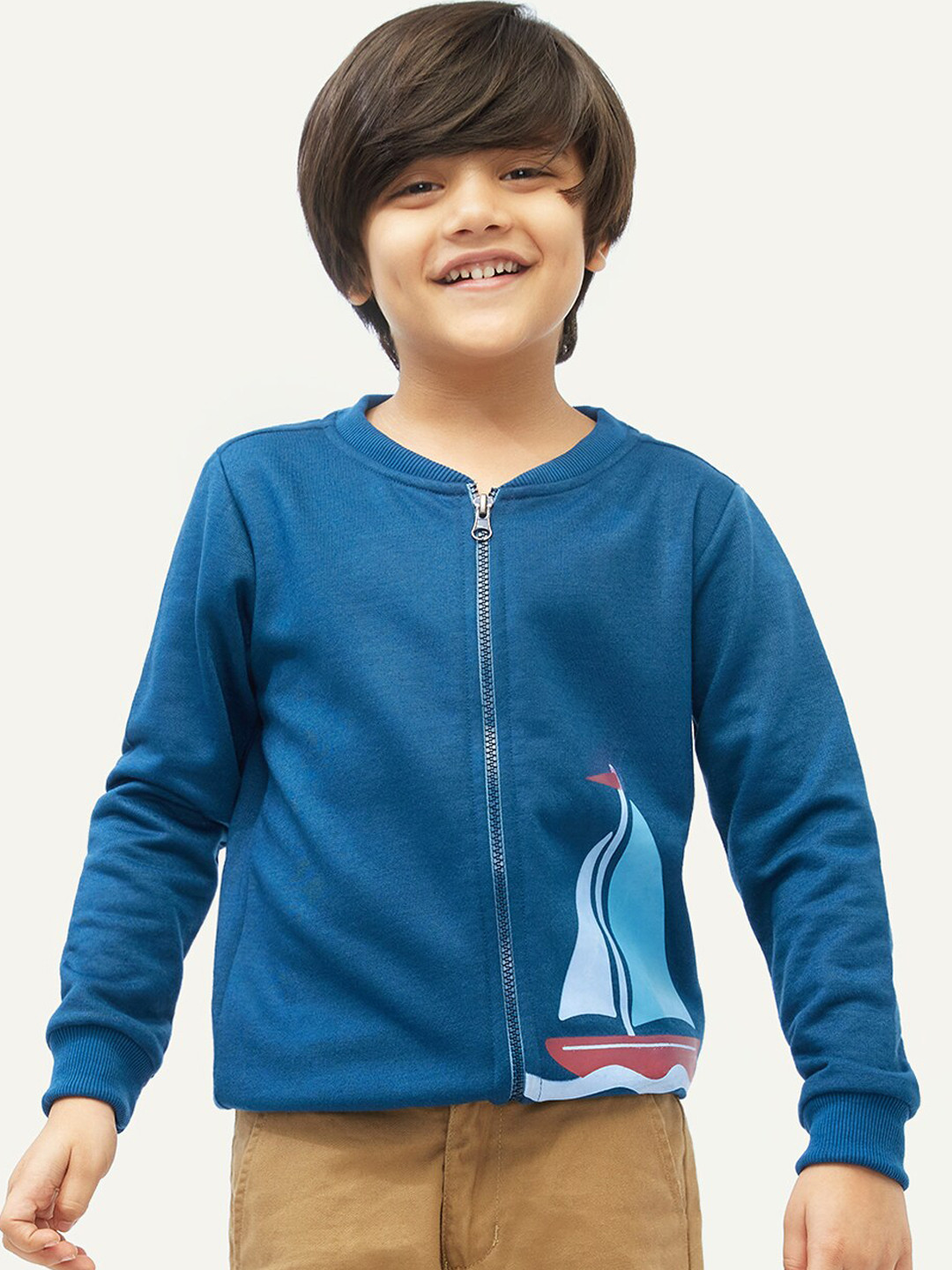 

frangipani Boys Blue Fleece Bomber Jacket