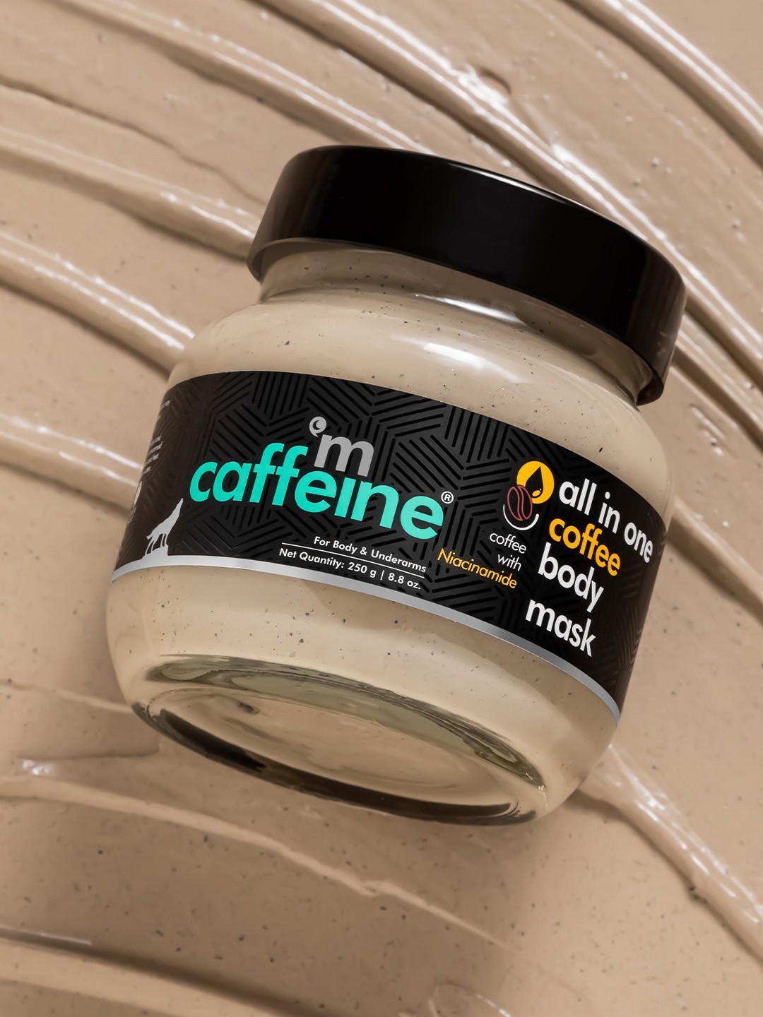 

MCaffeine All In One Coffee with Niacinamide Body Mask 250g, Brown