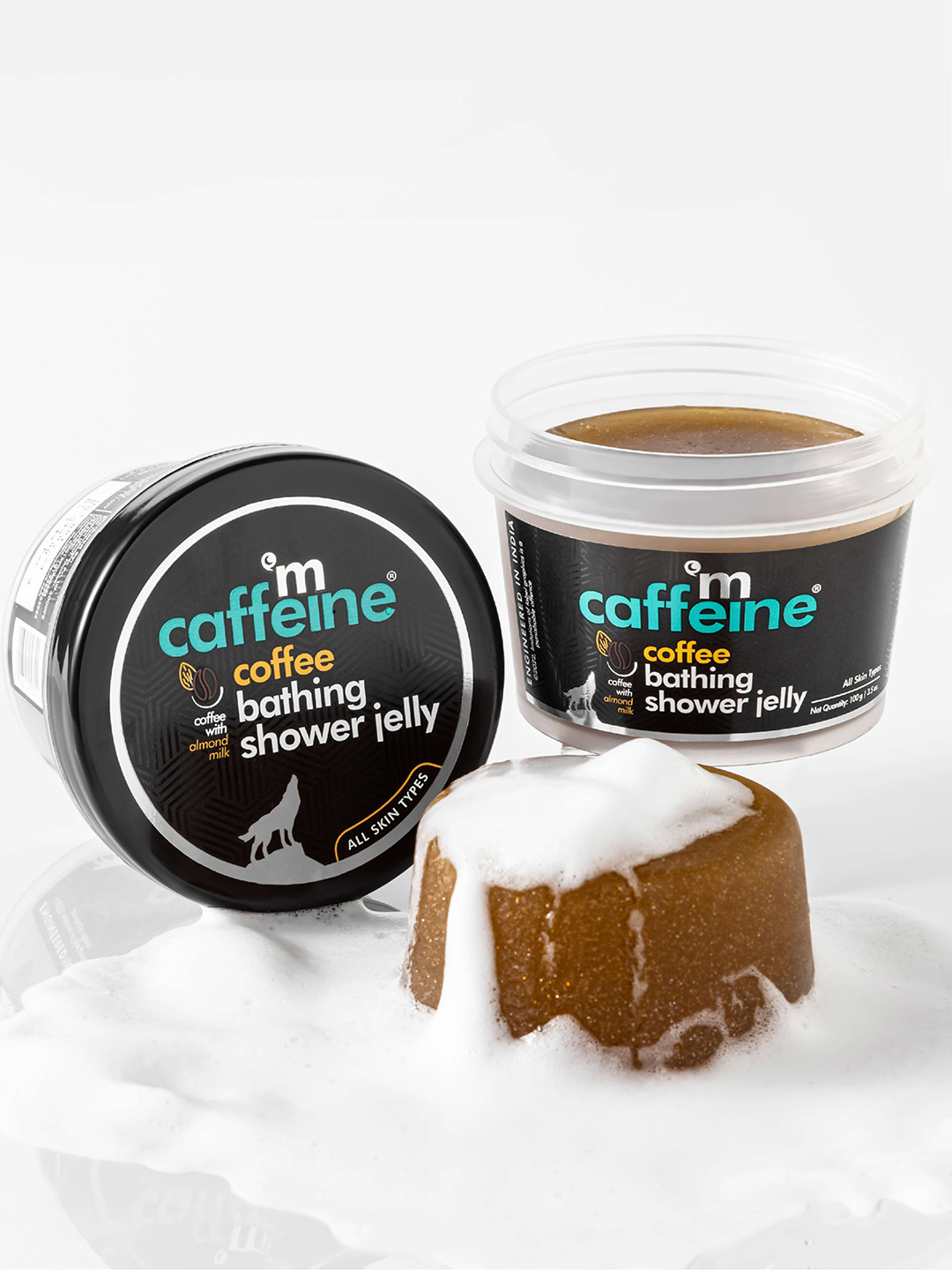 

MCaffeine Coffee Bathing Shower Jelly 100g, Brown