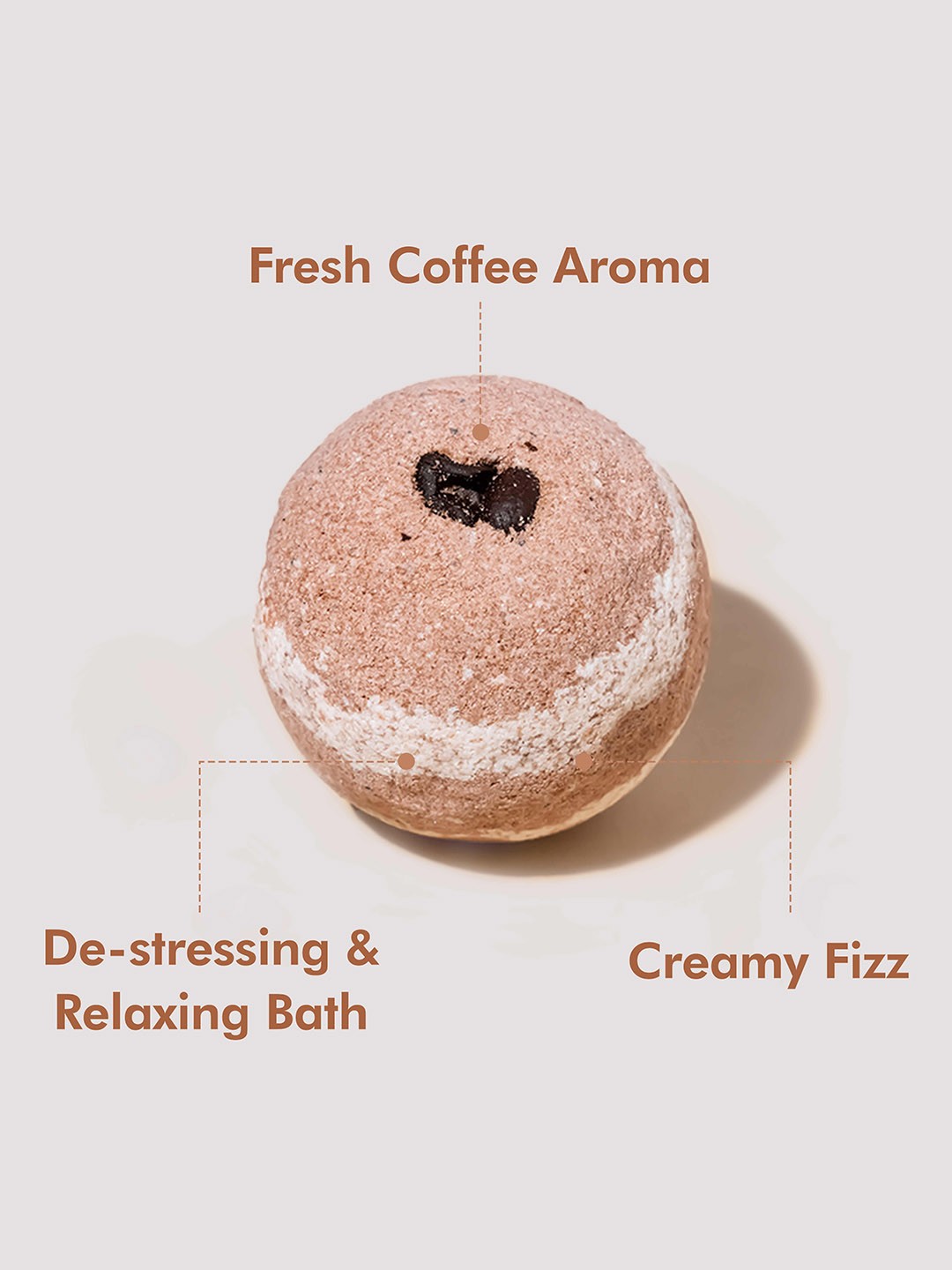 

MCaffeine Pack of 3 Bath Bombs - 225g, Brown