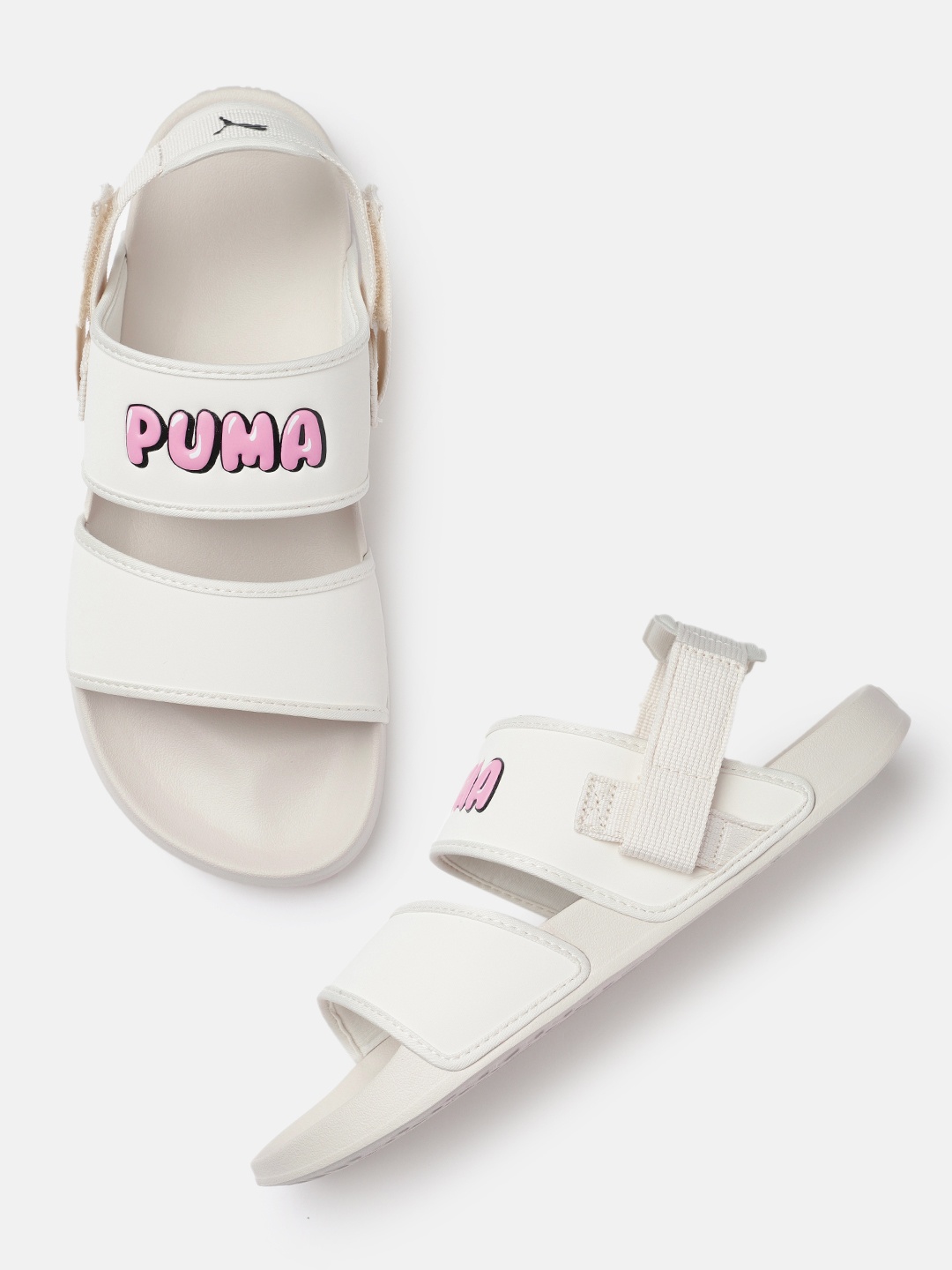 

Puma Men Off-White Leadcat YLM Lite Sports Sandals