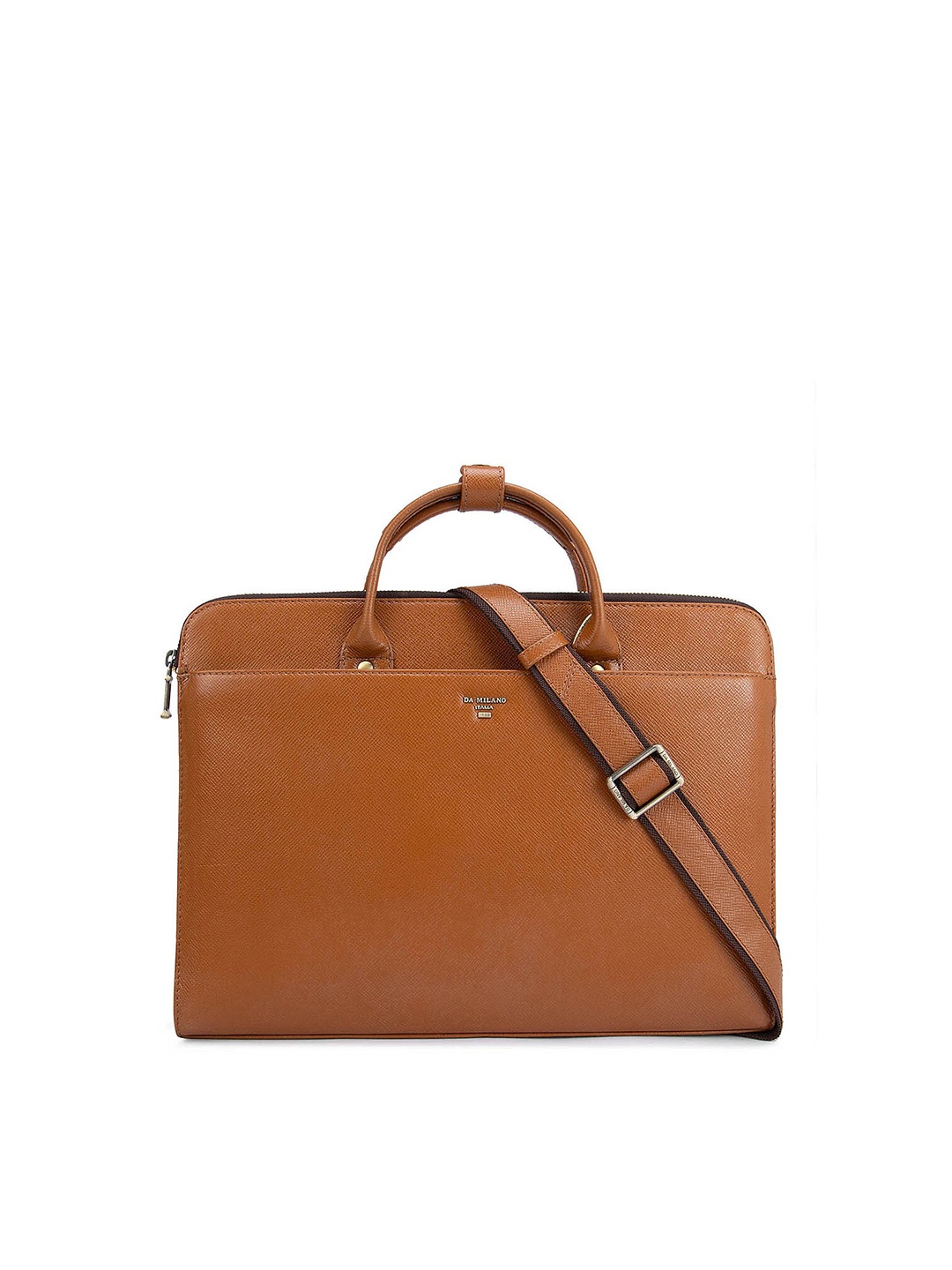 

Da Milano Men Brown Leather Laptop Sleeve