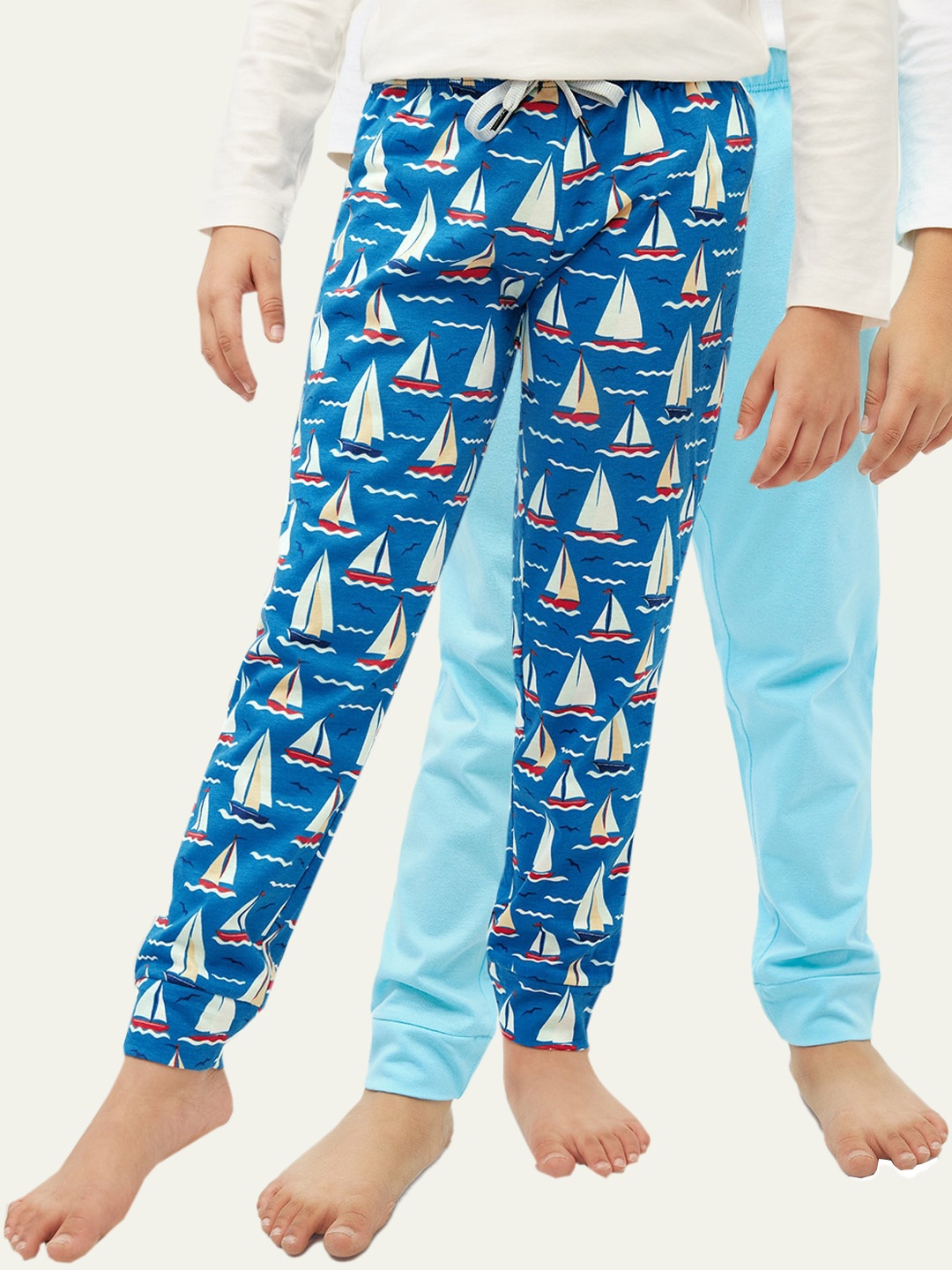 

frangipani Boys Multicoloured Printed Chinos Trousers, Multi
