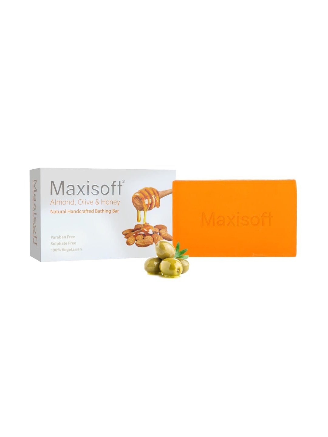 

Maxisoft Almond Olive Honey Soap 100gm, Na