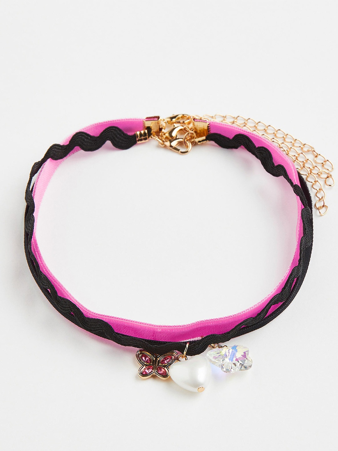 

H&M Women Black & Pink 3-Pack Short Necklaces