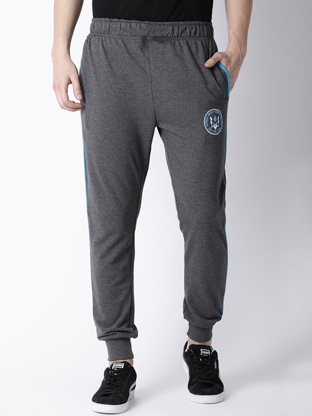 

ACTIMAXX Men Grey Solid Cotton Joggers