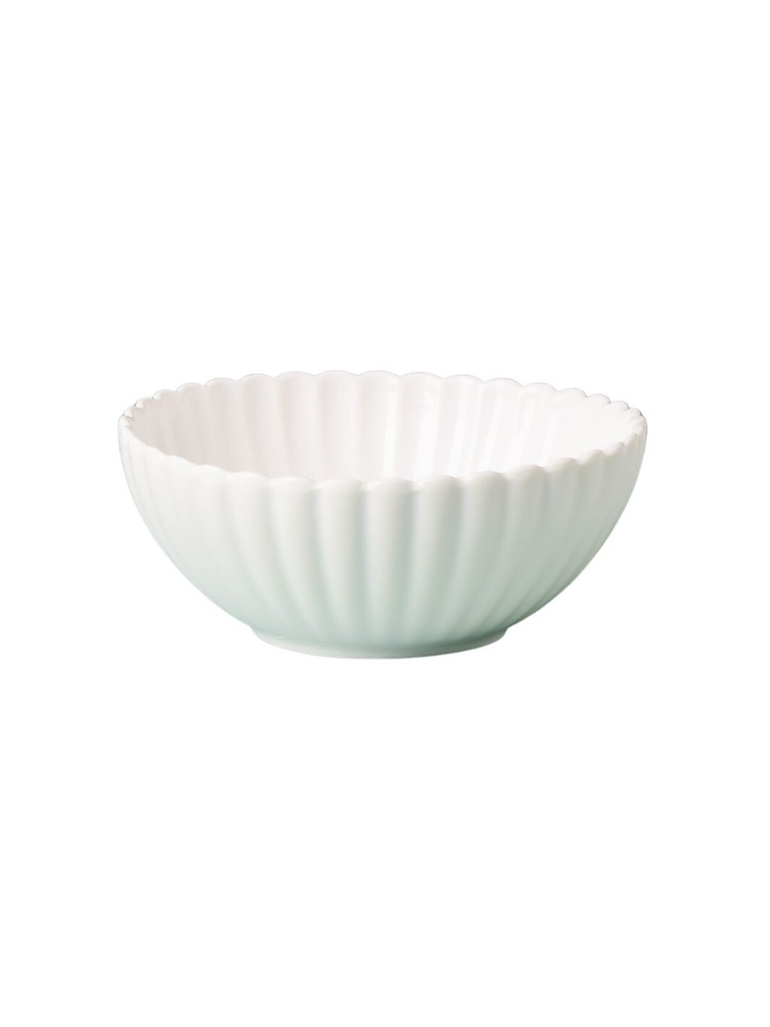 

Nestasia White Microwave safe Textured Ceramic Glossy Bowls 600 ml