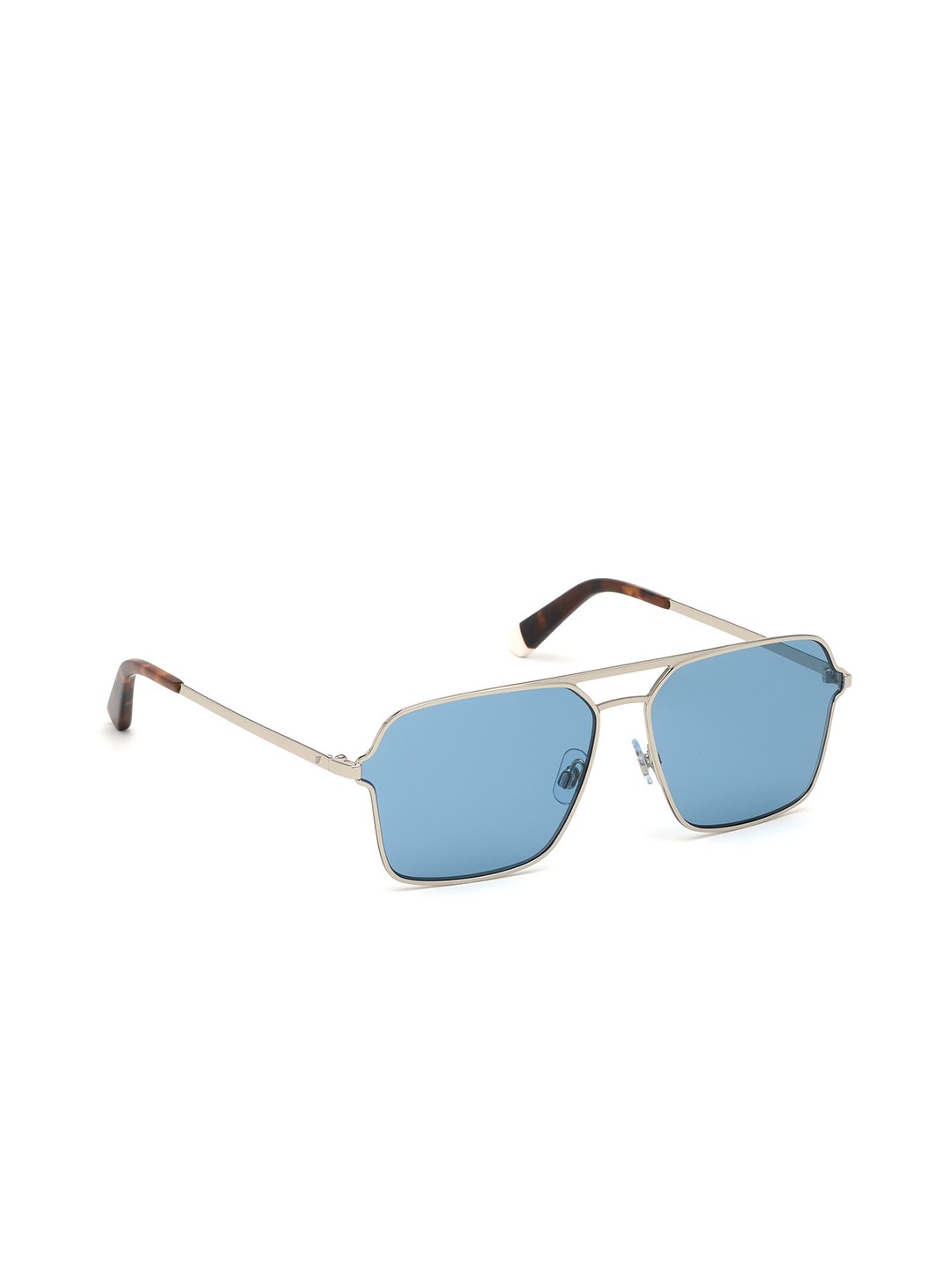 

WEB EYEWEAR Men Square Sunglasses with UV Protected Lens We02616016V, Blue
