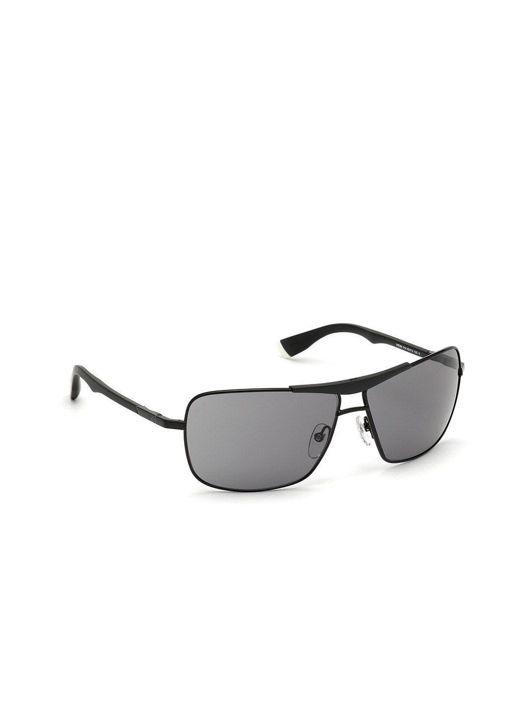 

WEB EYEWEAR Unisex Rectangle Sunglasses with UV Protected Lens we02806201A, Grey