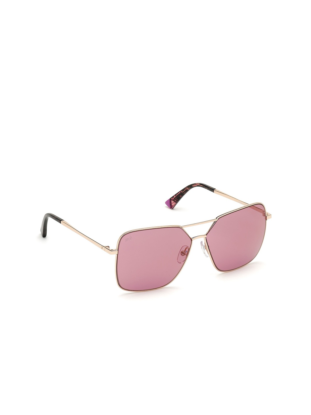 

WEB EYEWEAR Women Square Sunglasses with UV Protected Lens We02855933U, Pink