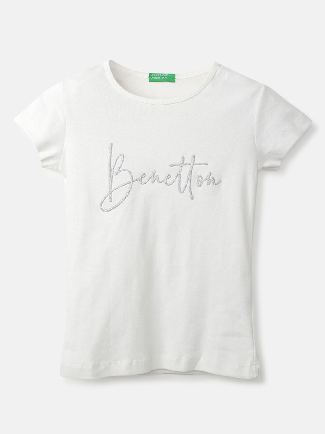 

United Colors of Benetton White Print Top