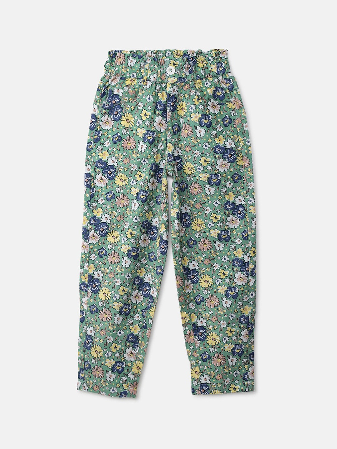 

United Colors of Benetton Girls Multicoloured Floral Printed Trousers, Multi