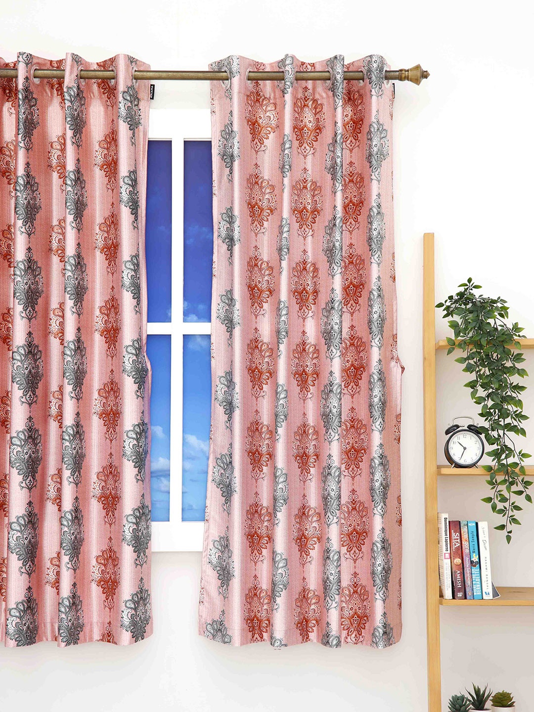 

Ariana Ethnic Motifs Window Curtain, Pink