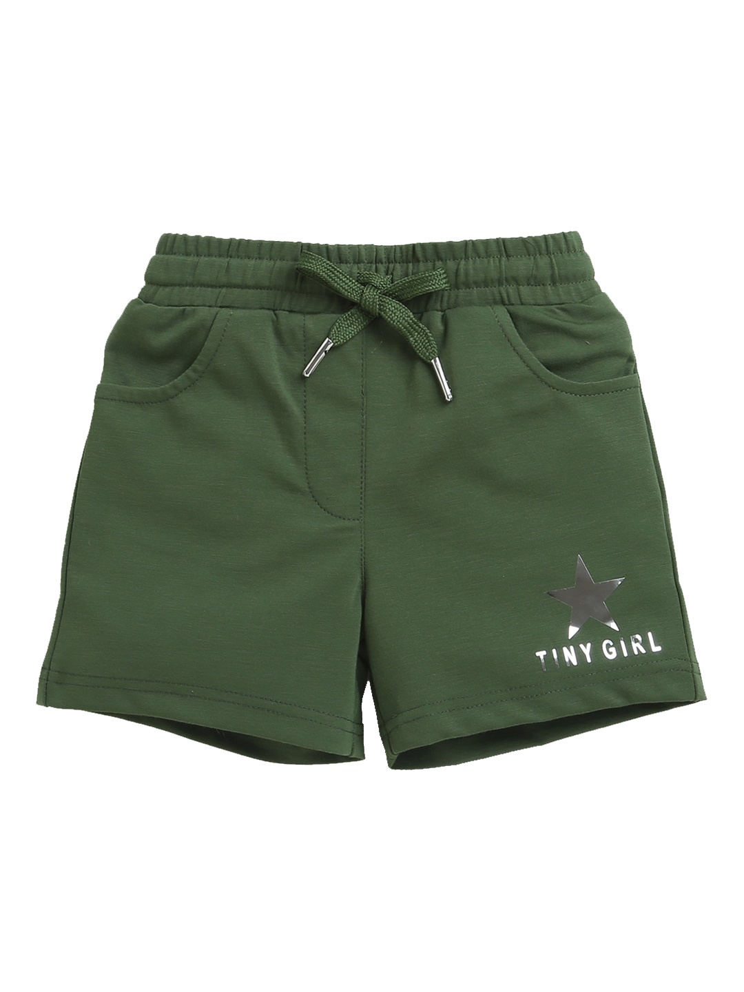 

Tiny Girl Girls Cotton Shorts, Olive