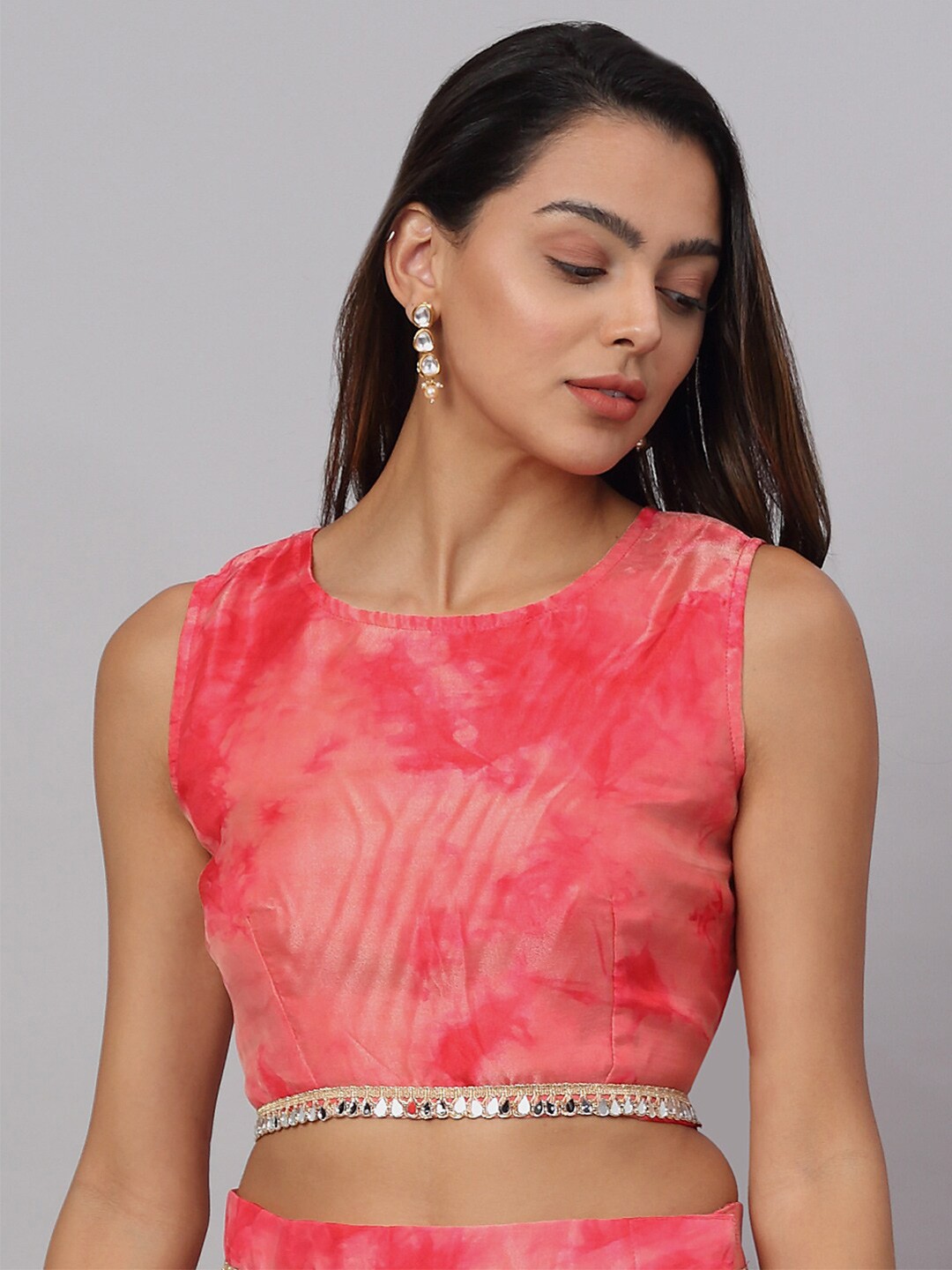 

NEUDIS Pink Print Crop Top