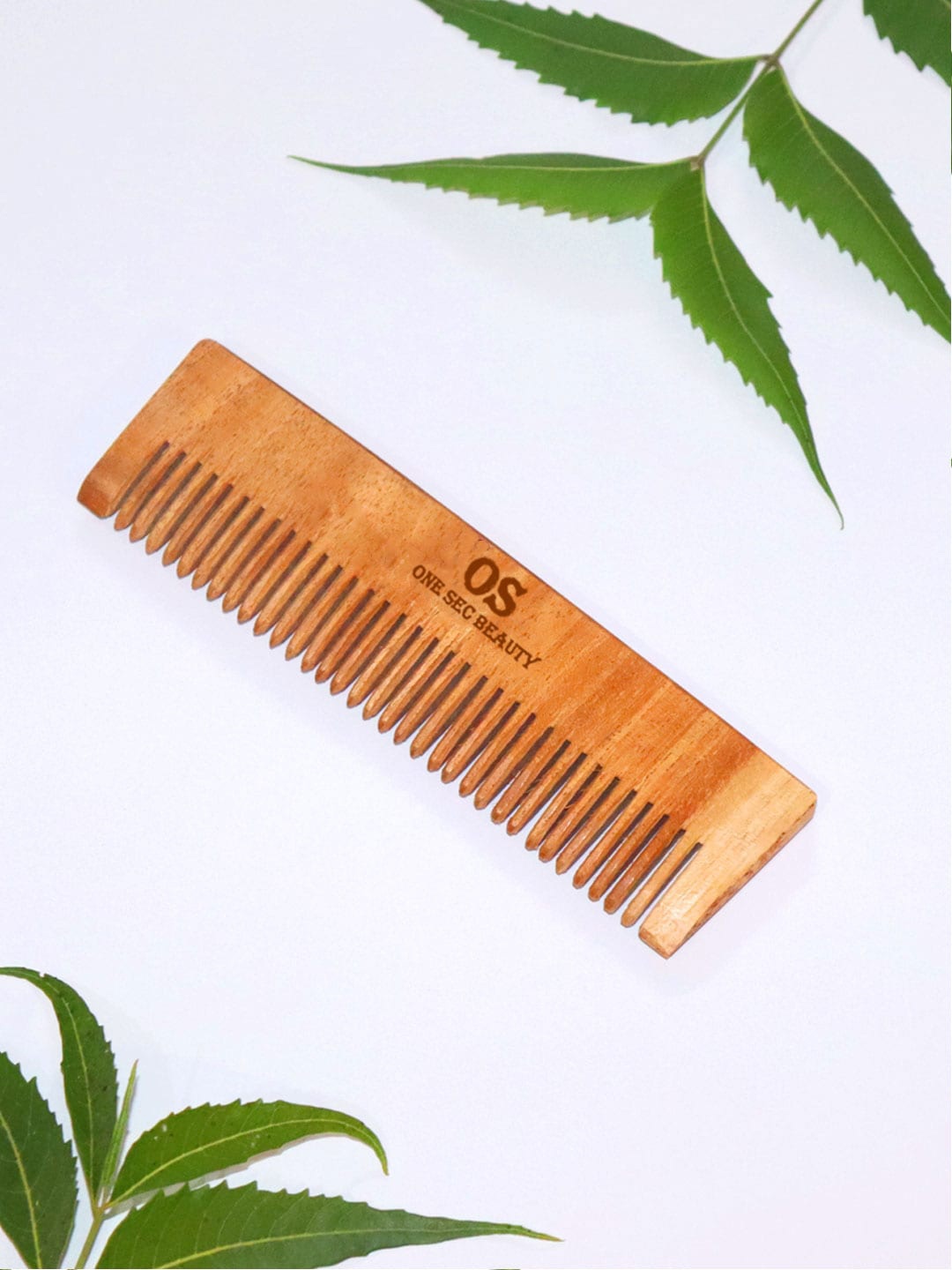 

One Sec Beauty Pocket Neem Wood Comb - Beige