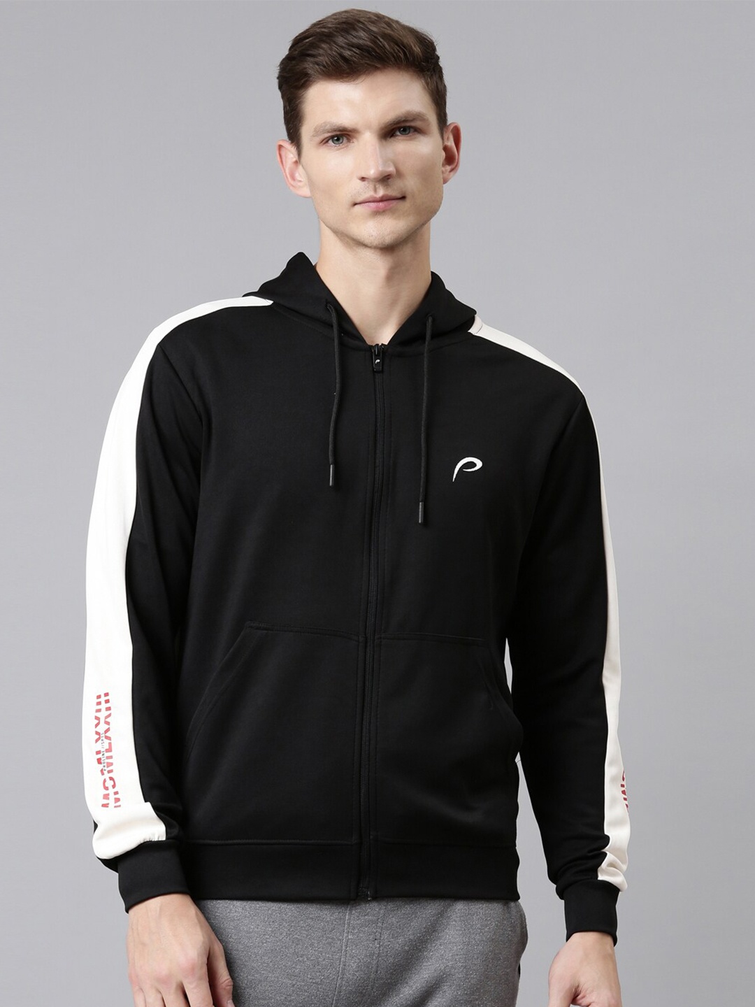 

Proline Active Men Black Hooded Sweatshirt