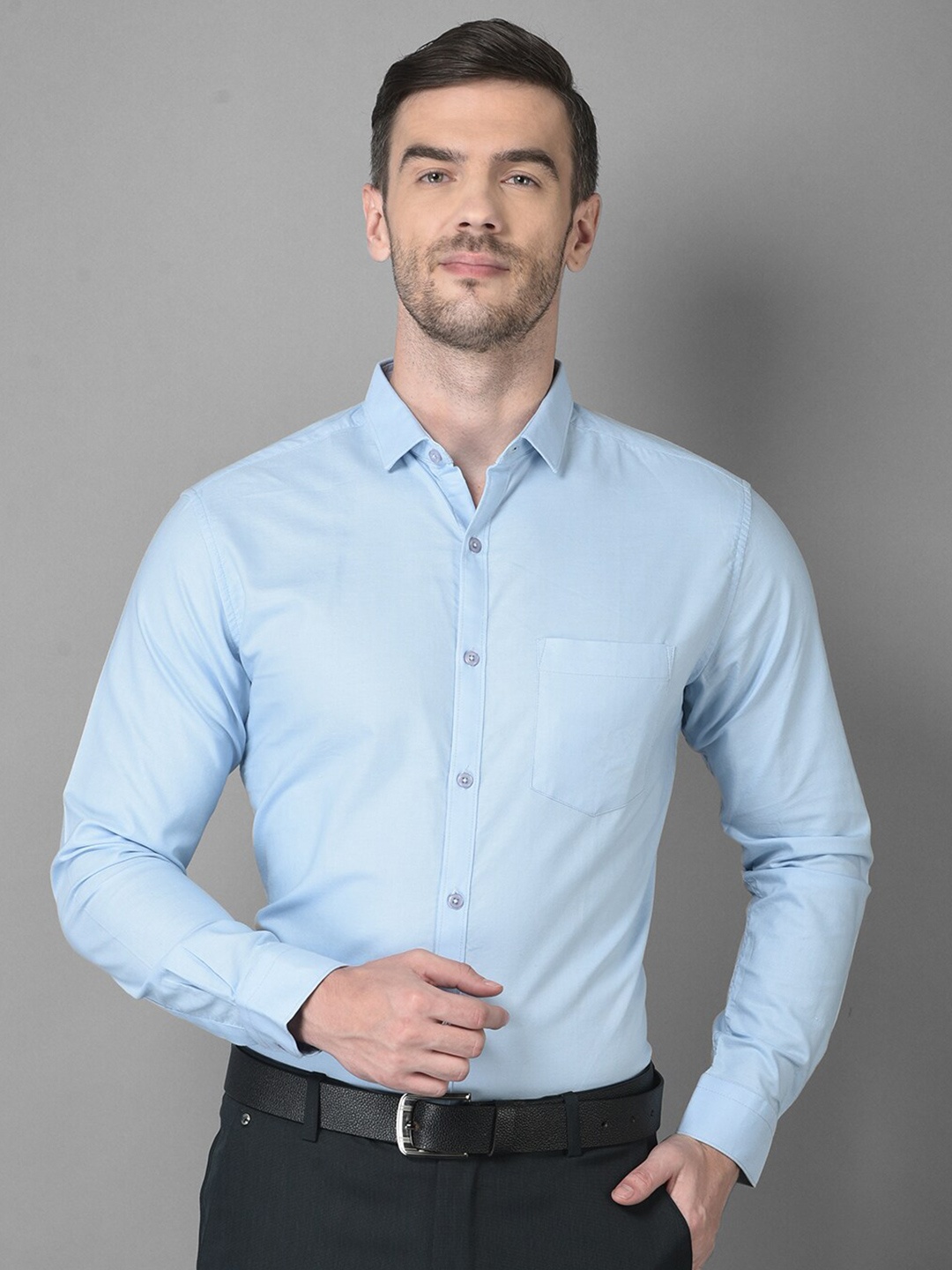 

Canary London Men Blue Smart Slim Fit Formal Shirt