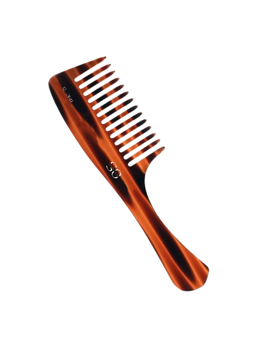 

One Sec Beauty Brown & Black Handcrafted Shampoo Handle Comb