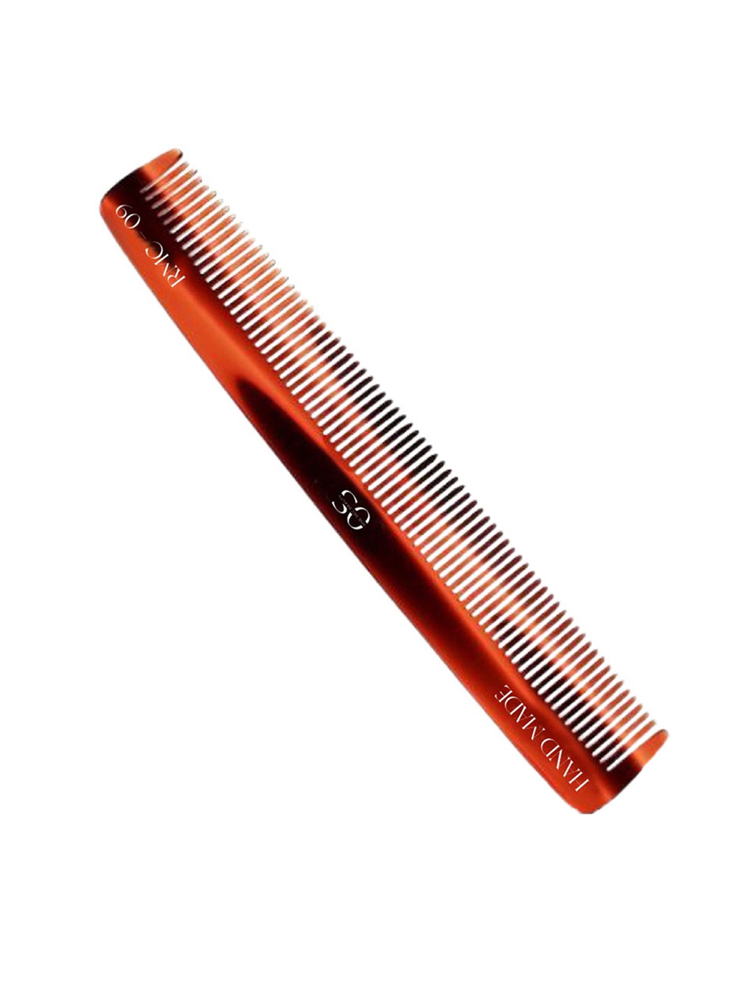 

One Sec Beauty Handcrafted Fine Round Teeth Dressing Military Comb - Maroon