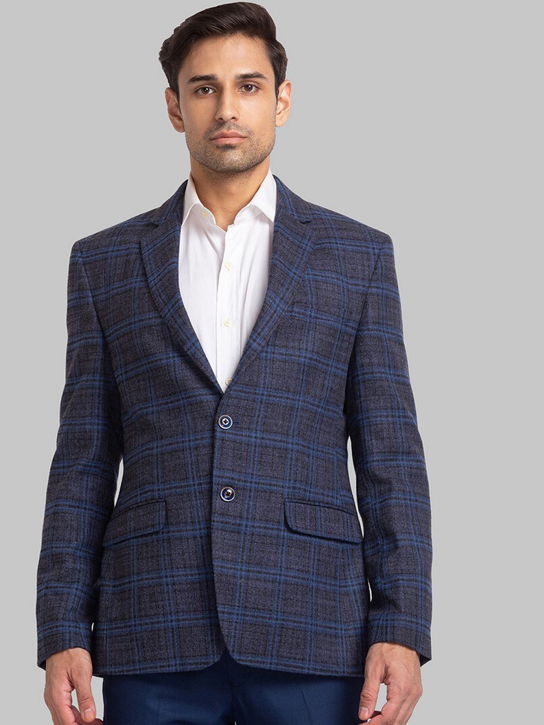 

Park Avenue Men Blue Checked Blazers