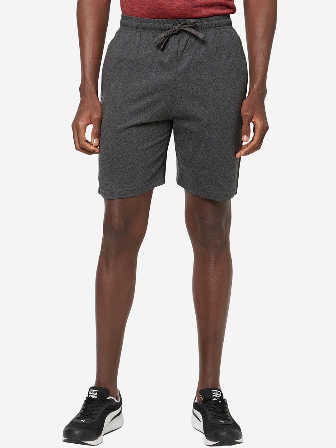 SPORTO Men Men Regular Fit Cotton Sport Shorts, Grey