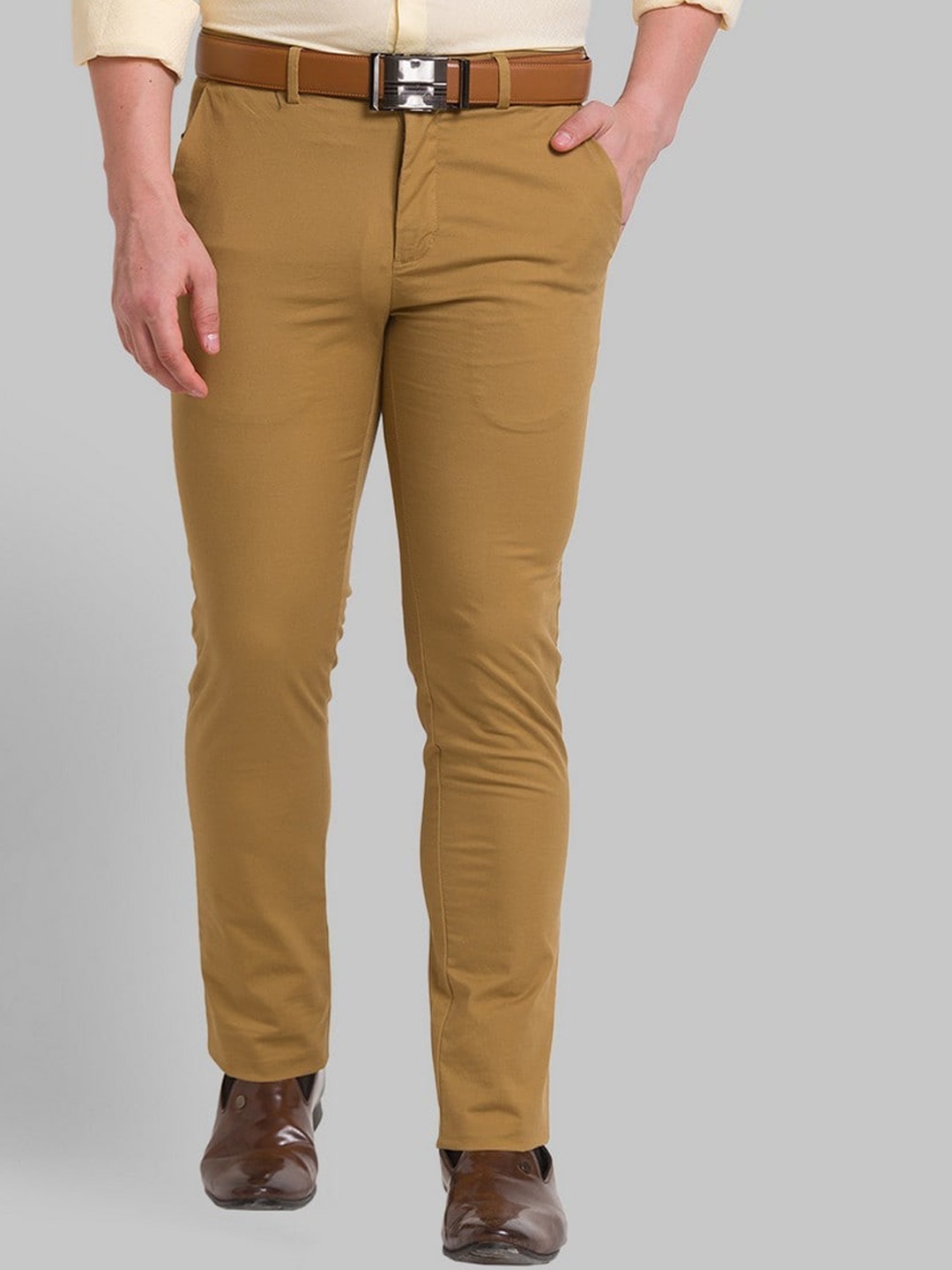 

Park Avenue Men Beige Slim Fit Trousers