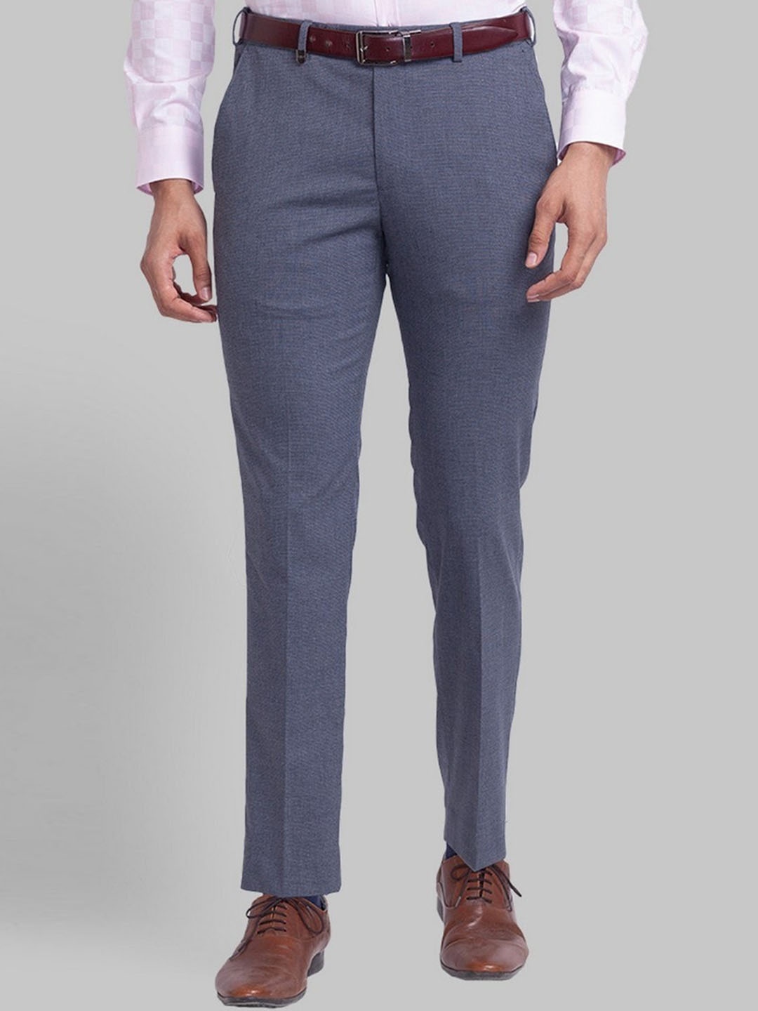 

Park Avenue Men Blue Slim Fit Formal Trouser