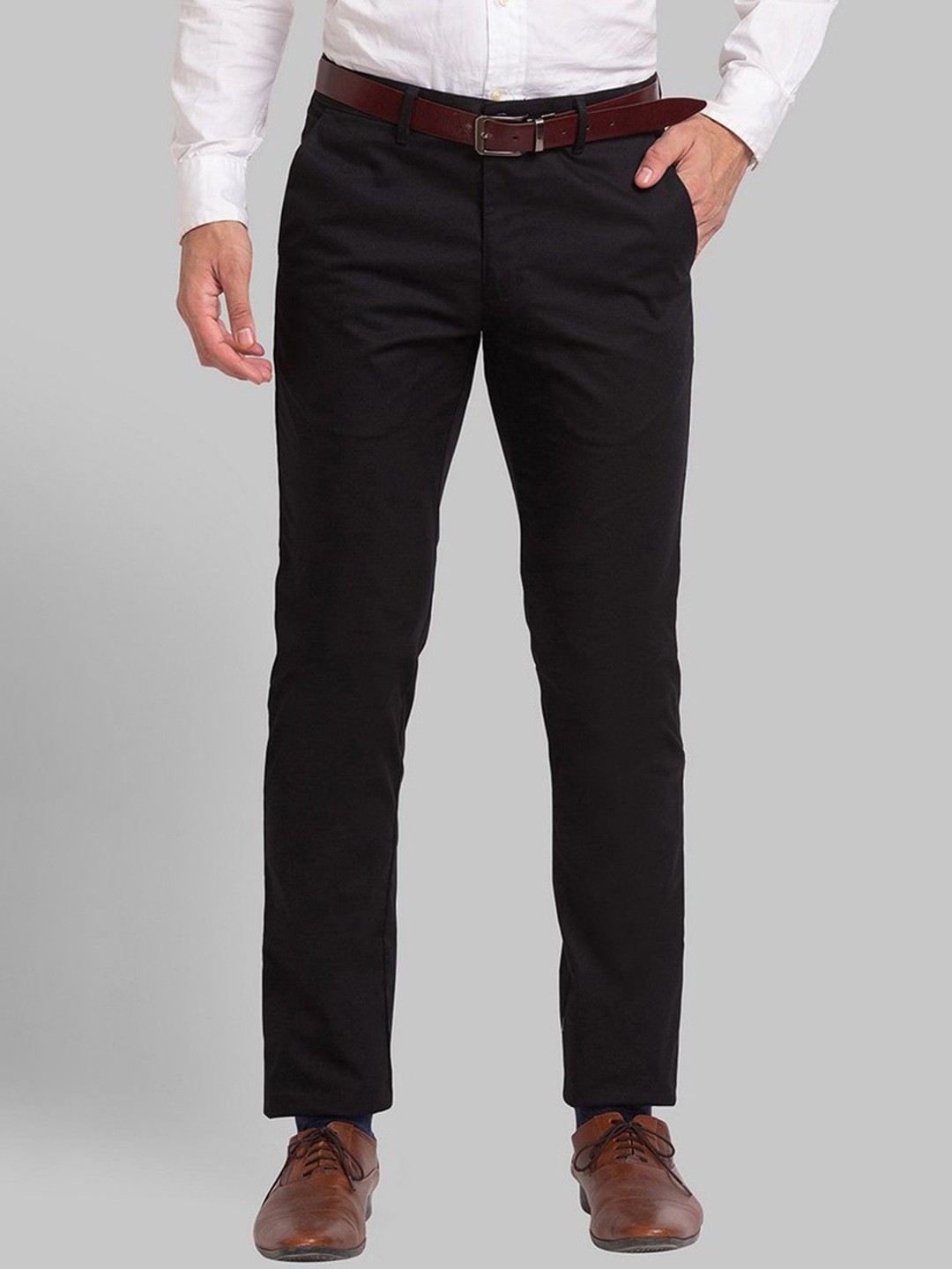 

Park Avenue Men Black Slim Fit Formal Trouser
