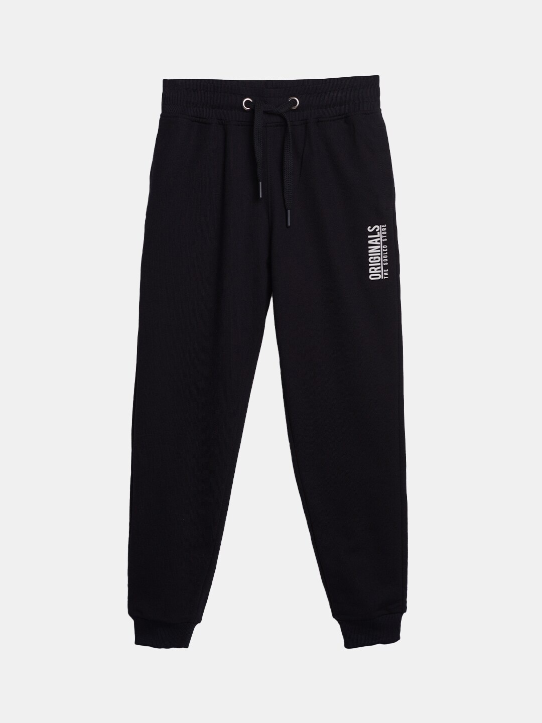 

The Souled Store Boys TSS Originals Printed Joggers, Black