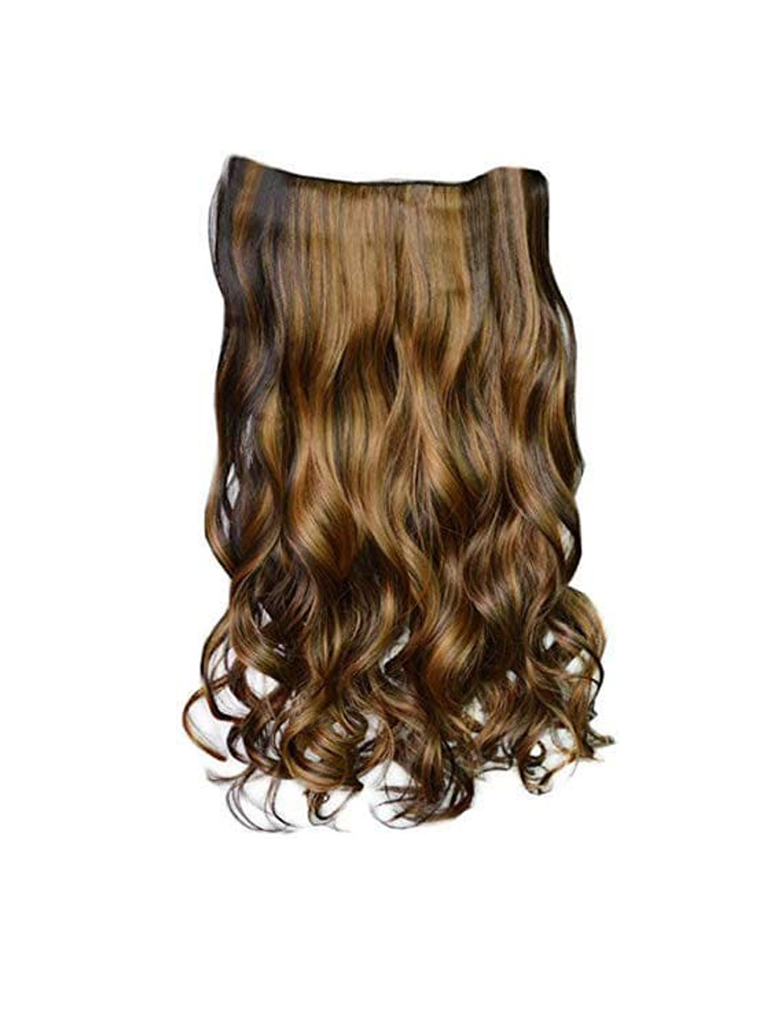 

CHANDERKASH Women 24 Inches Curly Synthetic Hair Extensions - Golden Brown