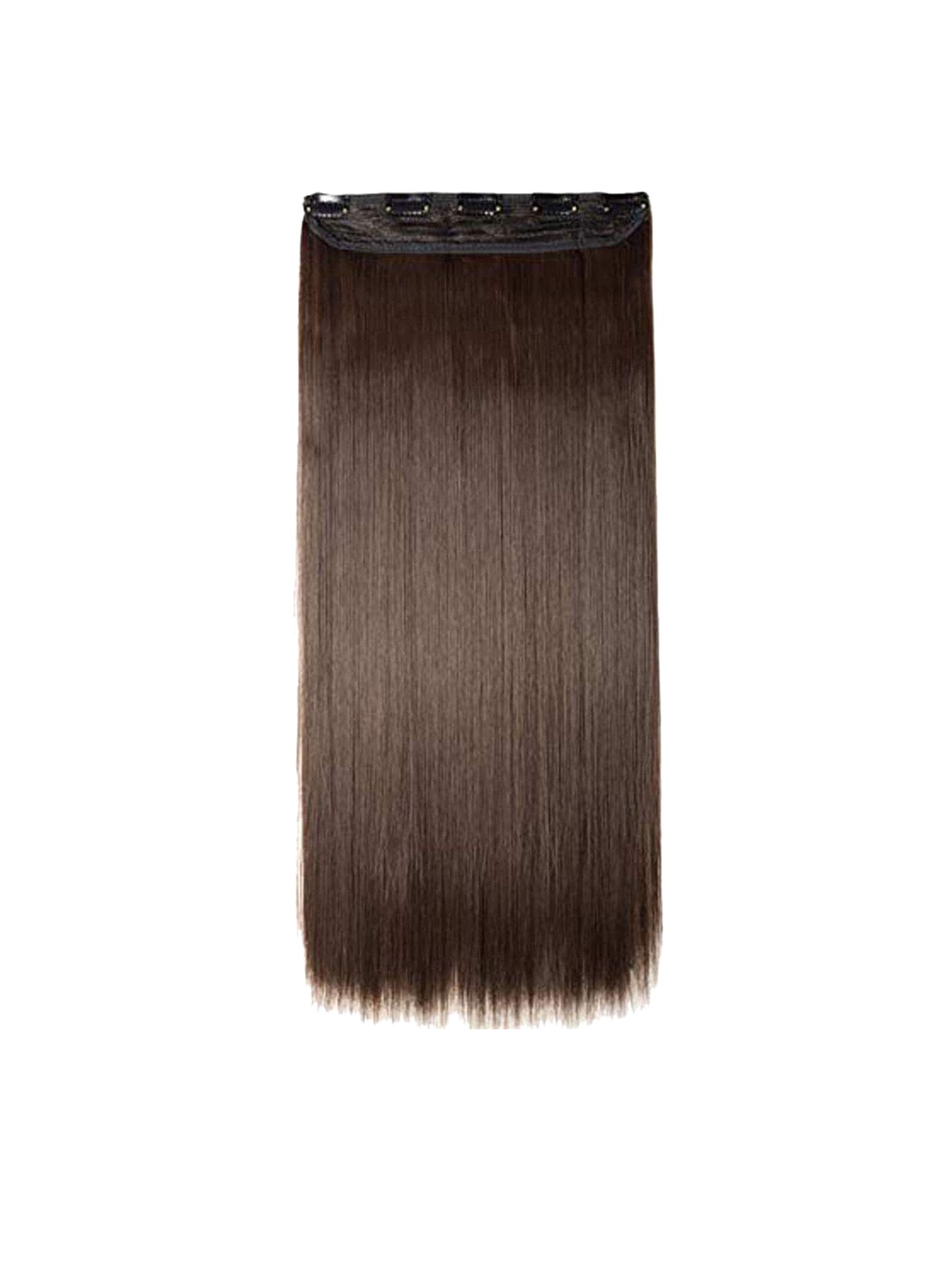 

CHANDERKASH 5 Clips Based 24 Inch Straight Full Head Hair Extension - Coffee Brown