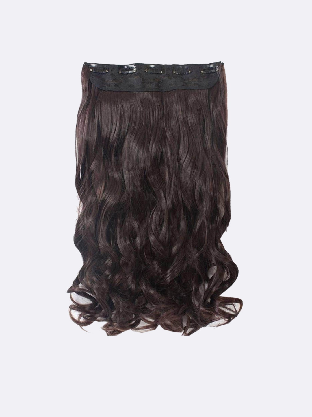 

CHANDERKASH 5 Clips Based 24 Inches Highlighted Golden Hair Extension with Clutcher, Brown
