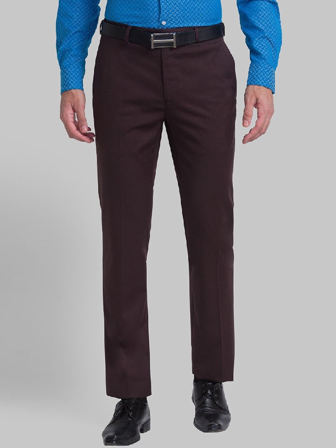 

Raymond Men Brown Solid Formal Trouser