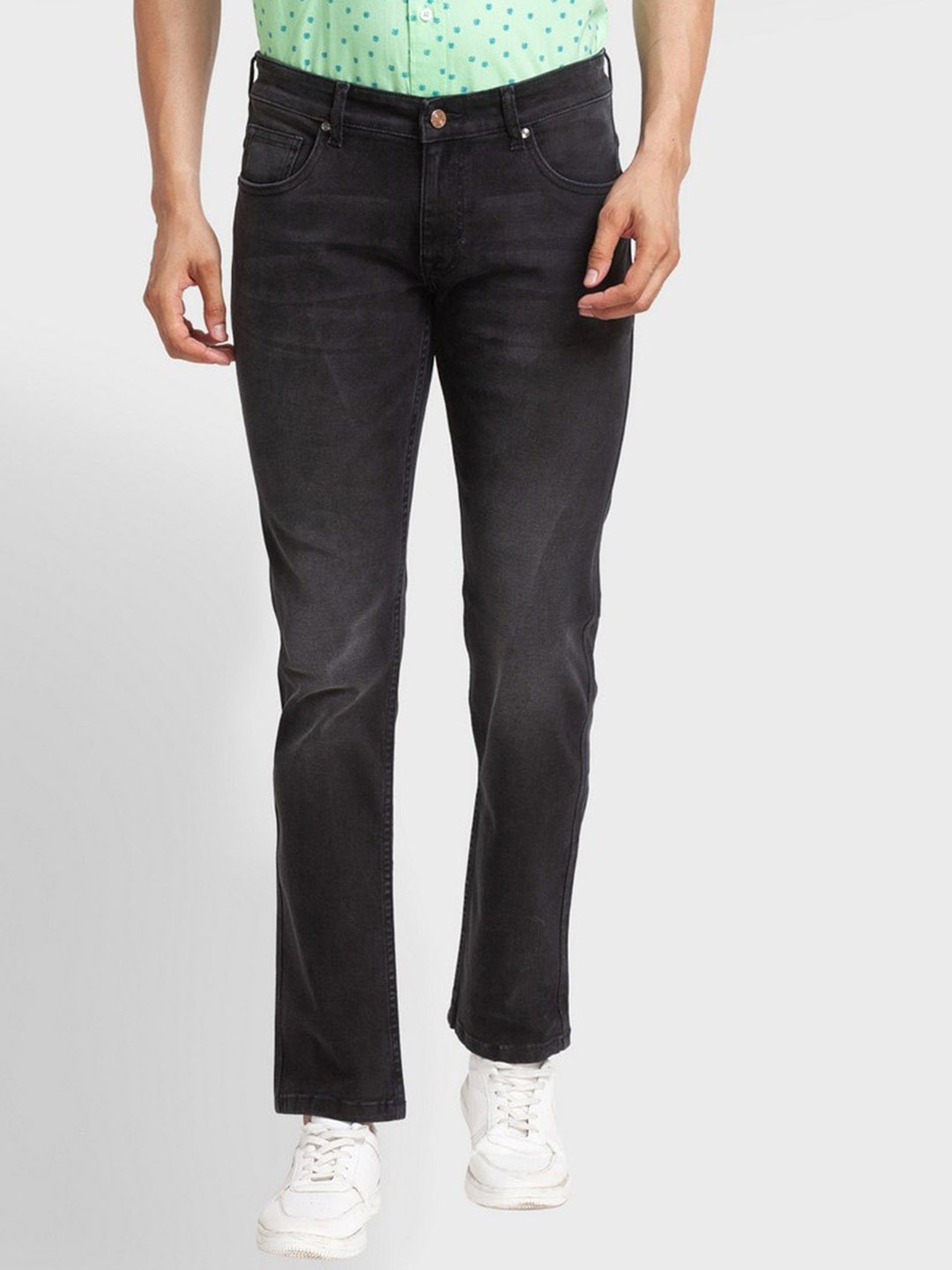 

ColorPlus Men Black Tapered Fit Heavy Fade Jeans