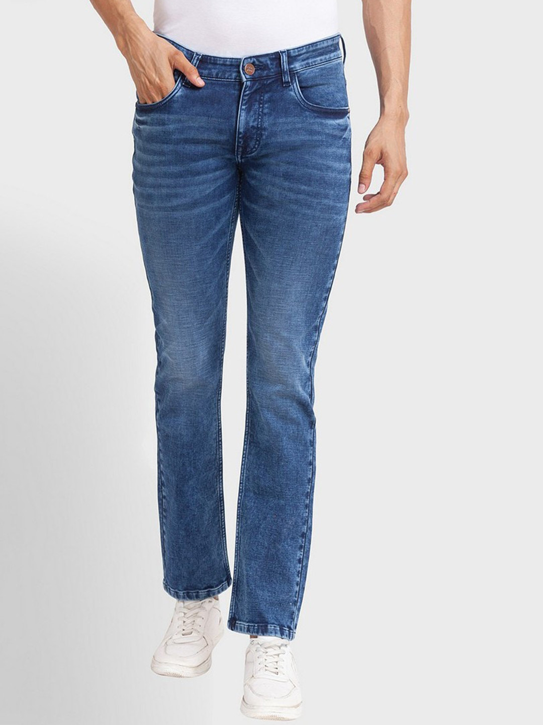 

ColorPlus Men Blue Tapered Fit Heavy Fade Jeans