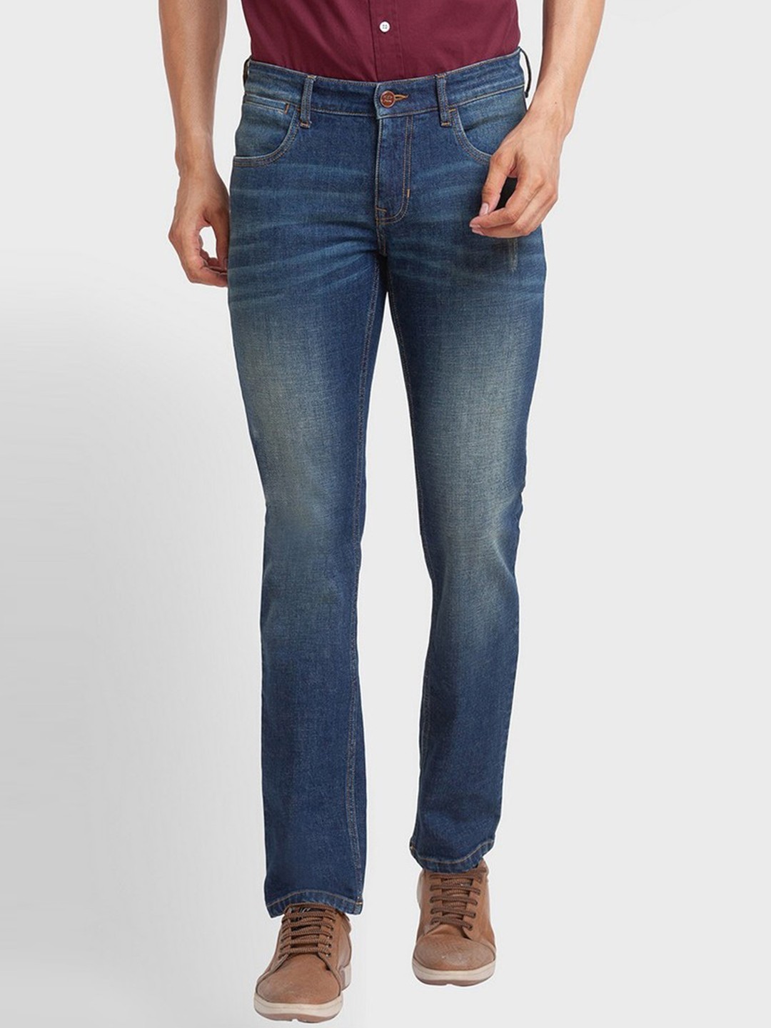 

ColorPlus Men Blue Tapered Fit Light Fade Jeans